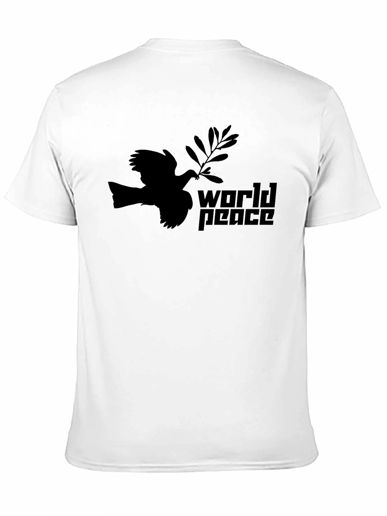 Black World Peace Dove Graphic Tee - Black view 11