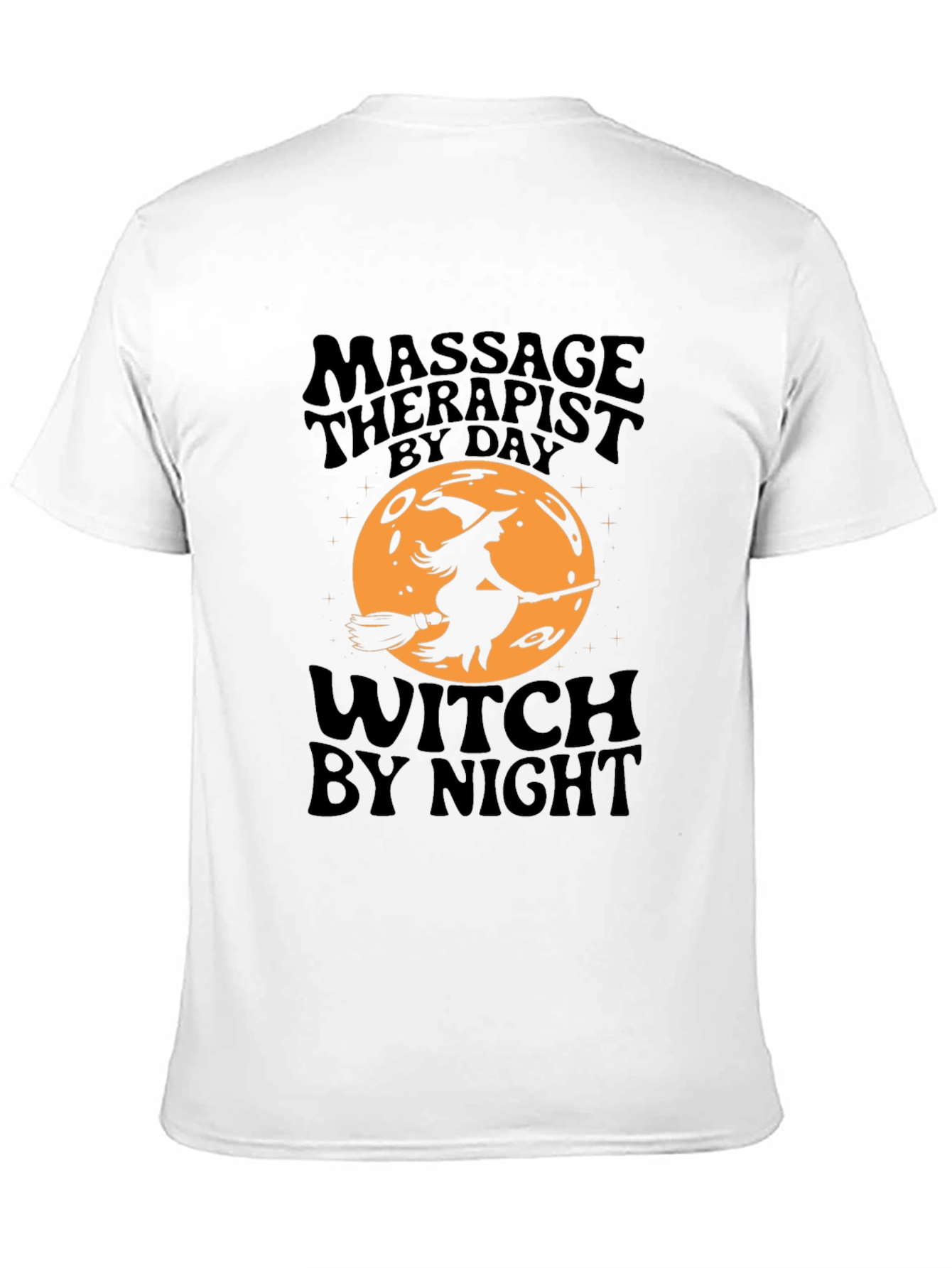 Black Massage Therapist Witch T-Shirt - Halloween Edition view 11
