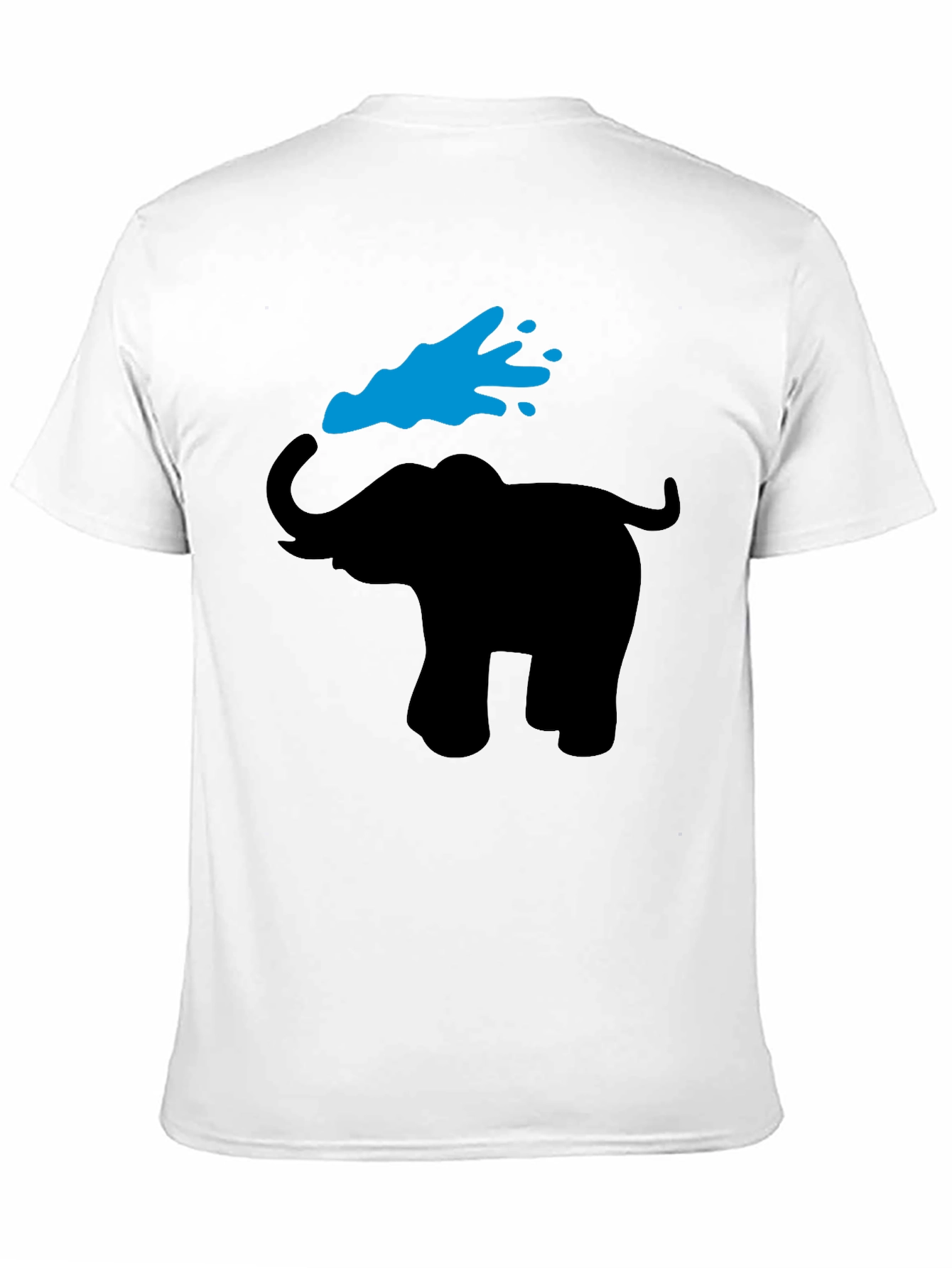 Black Elephant Graphic Tee - Black Cotton T-Shirt view 11