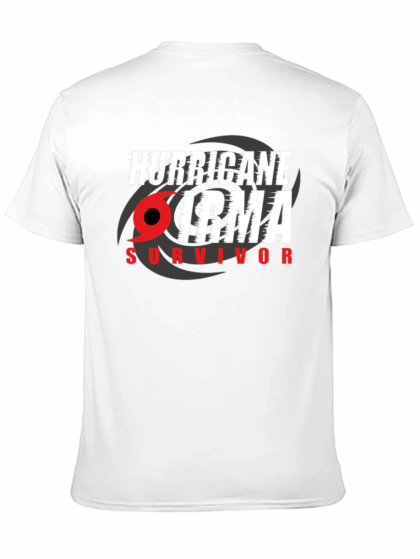 Black Hurricane Irma Survivor T-Shirt view 11