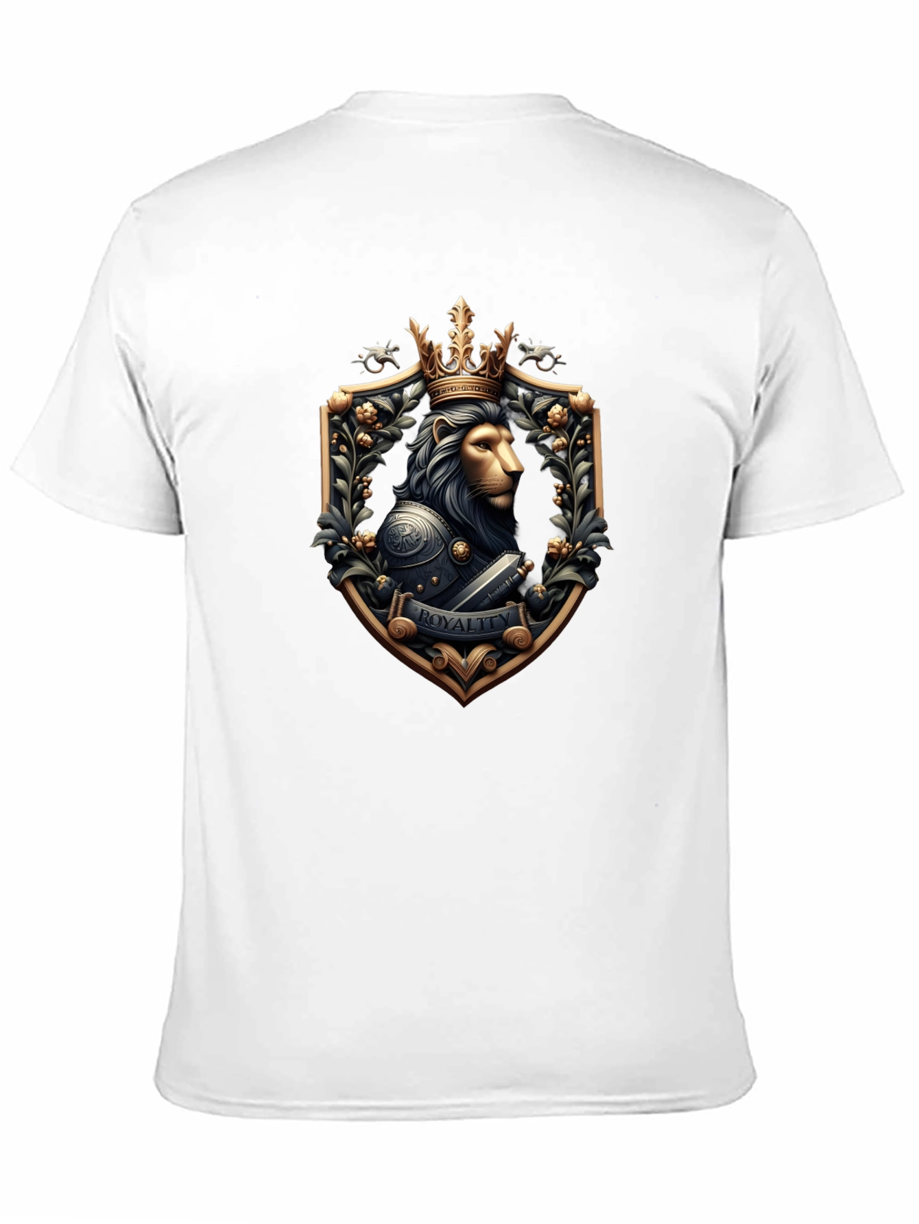Black Lion King Royalty T-Shirt view 11