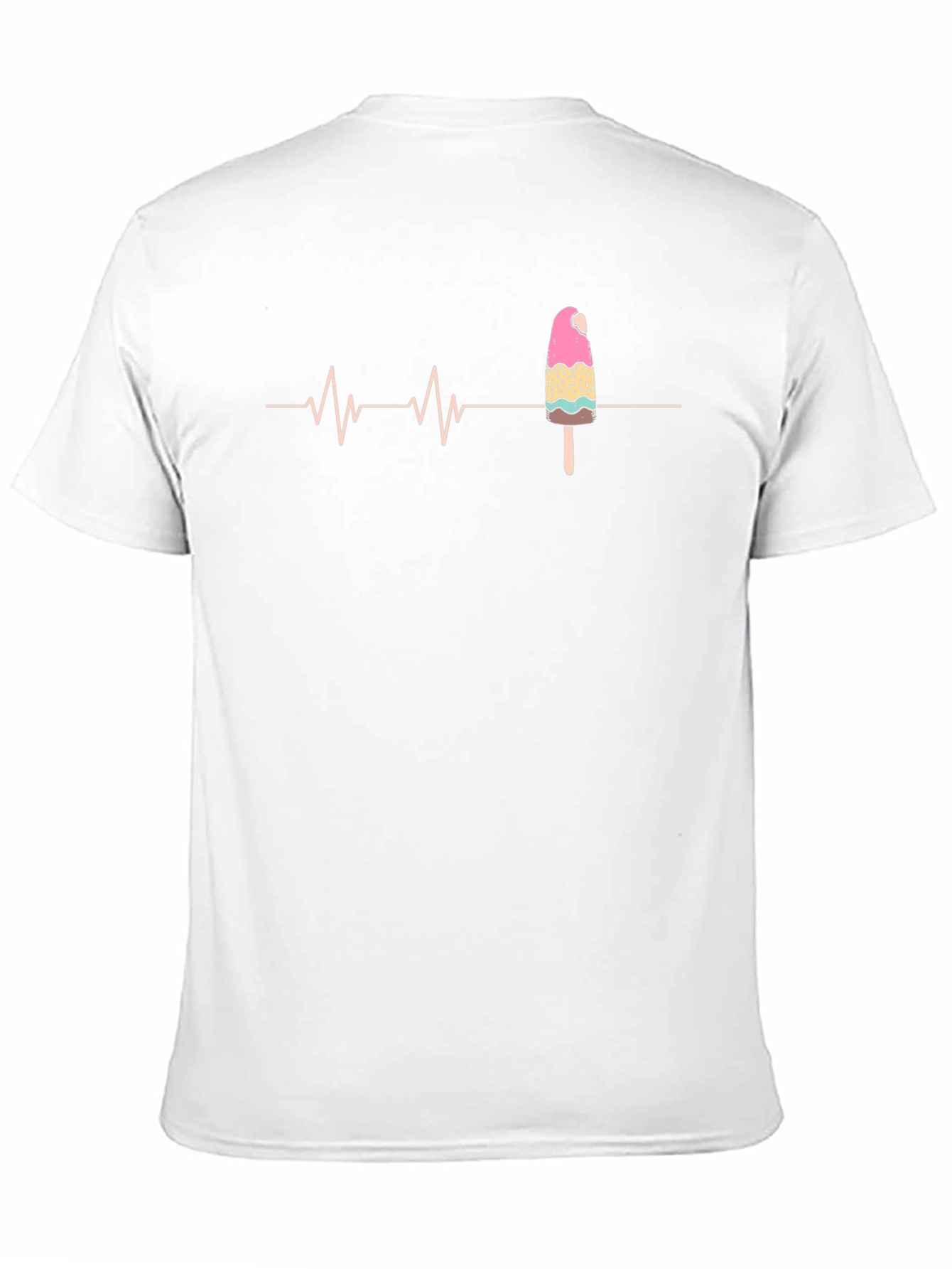 Black Ice Cream Heartbeat T-Shirt view 11