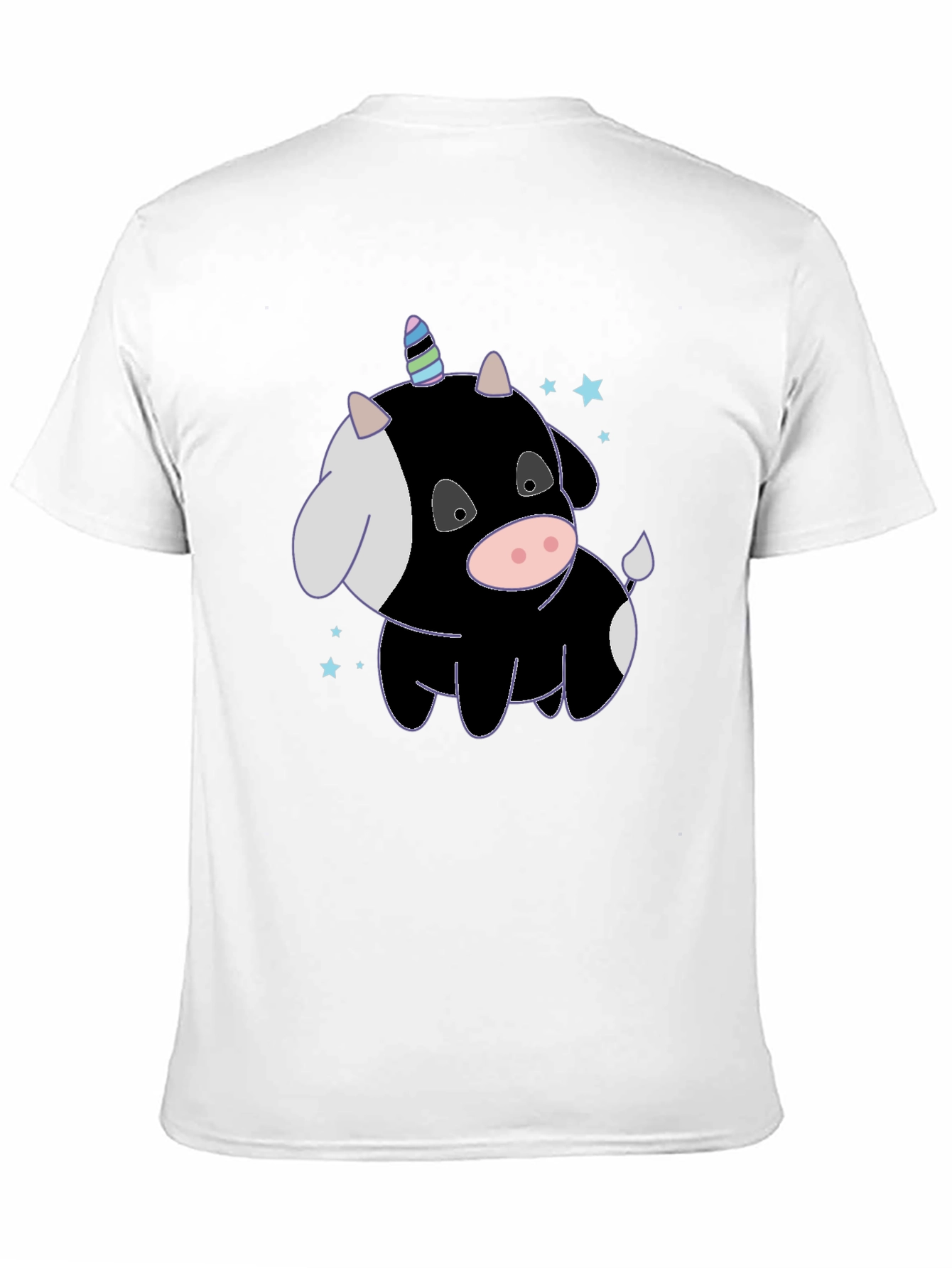 Black Unicorn Cow T-Shirt - Whimsical & Fun! view 11