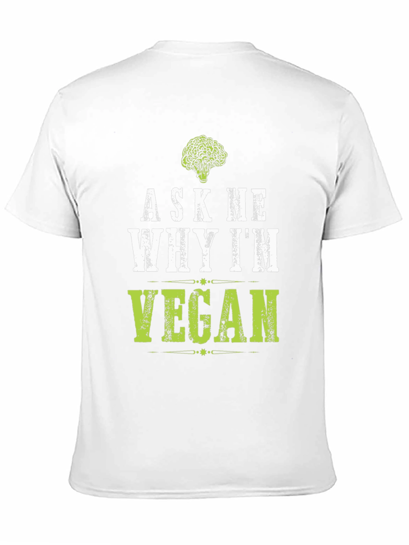 Black Ask Me Why I'm Vegan T-Shirt view 11