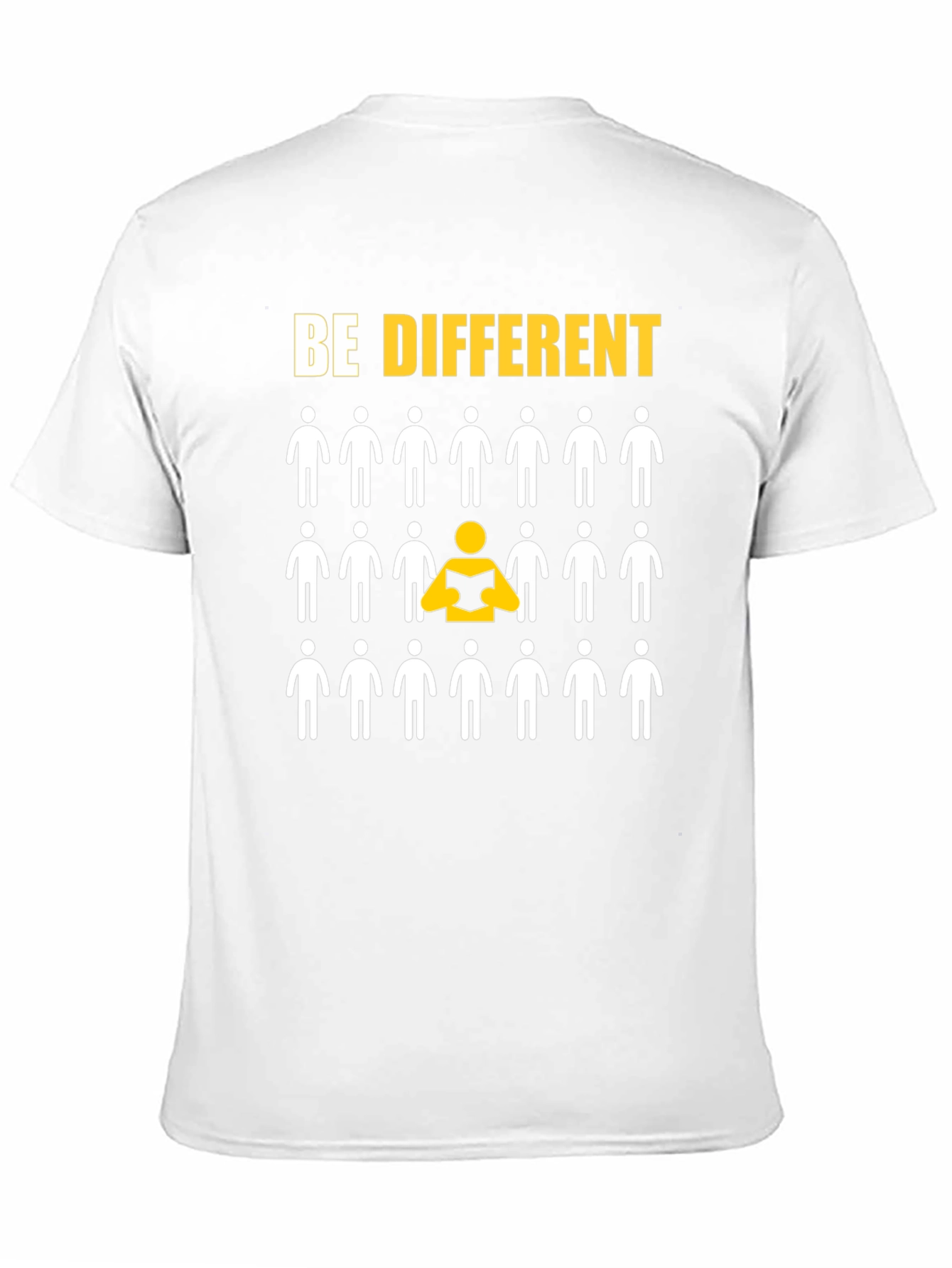 Black Be Different Graphic Tee - Unisex Crew Neck T-Shirt view 11