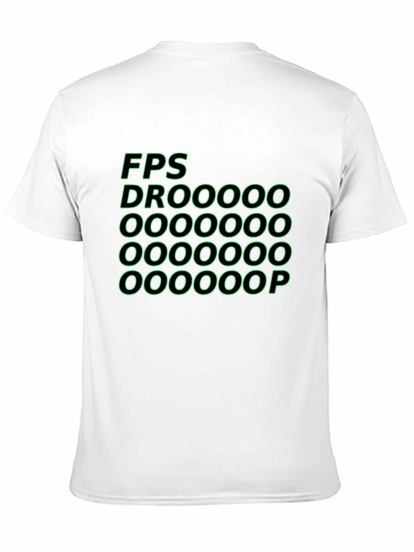 Black FPS Droooop Black Graphic T-Shirt view 11