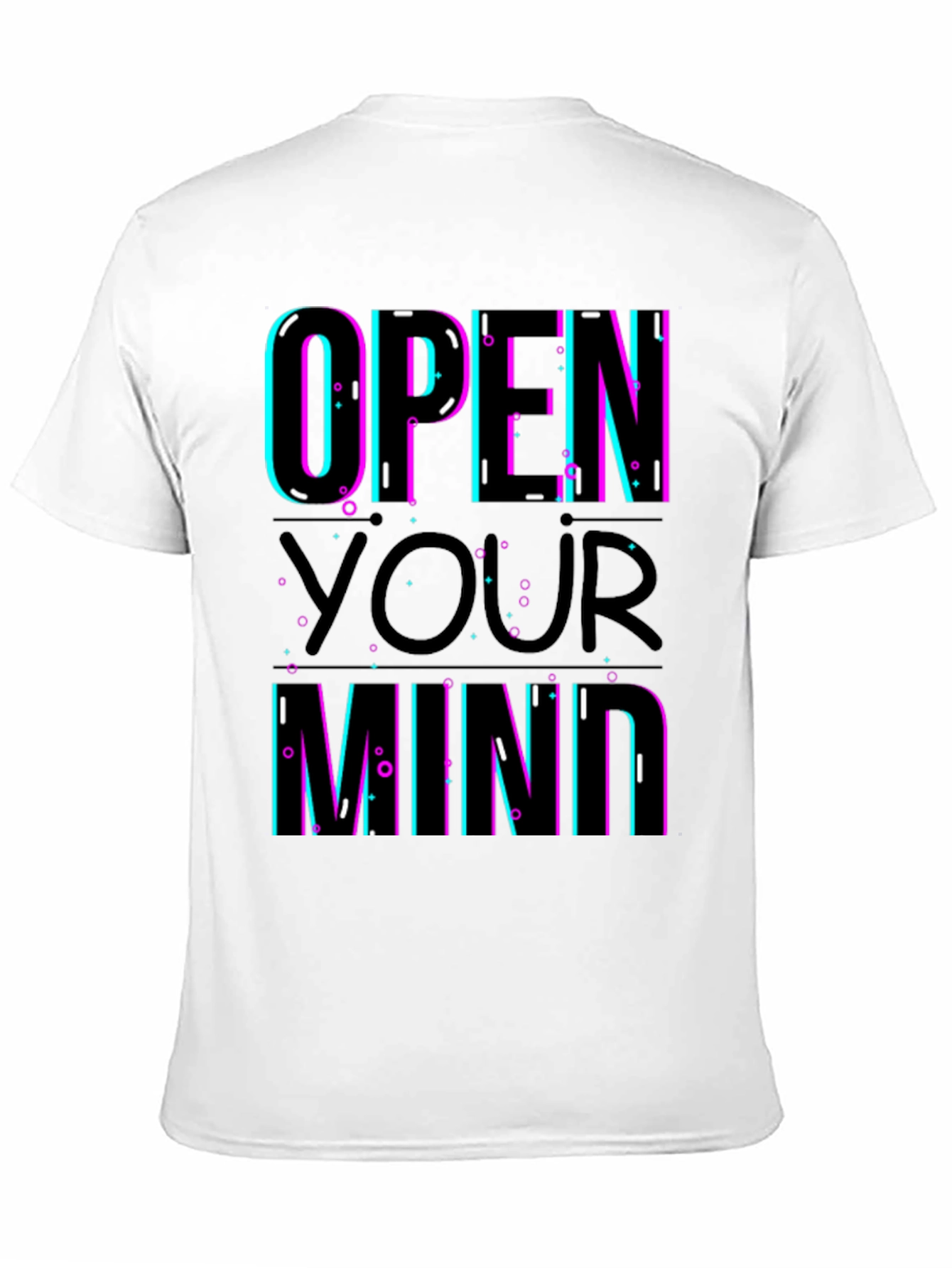 Black Open Your Mind Graphic T-Shirt - Trendy Design view 11
