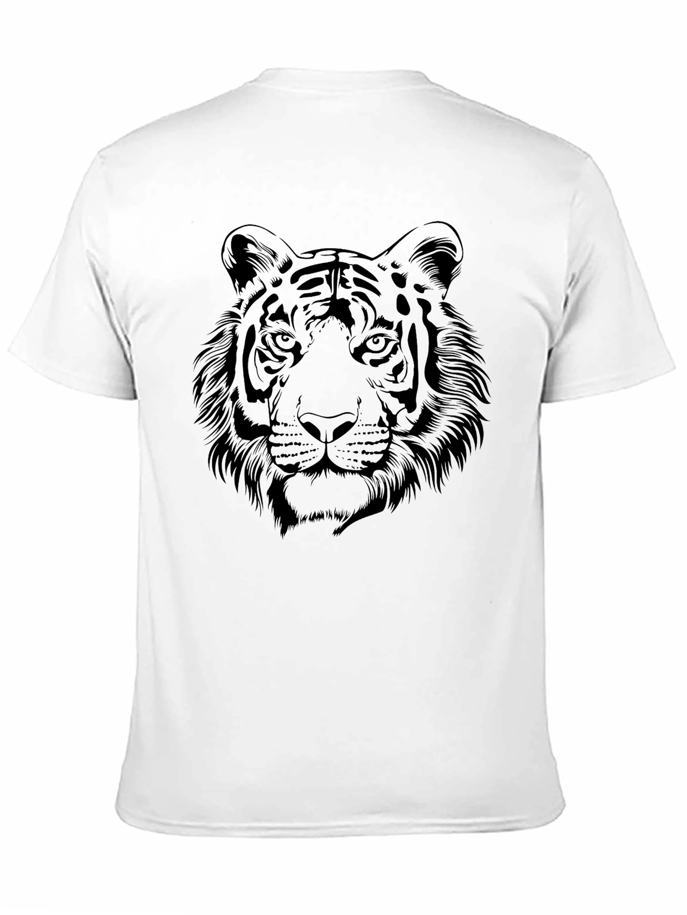 Black Tiger Graphic Black T-Shirt - Bold Animal Design view 11