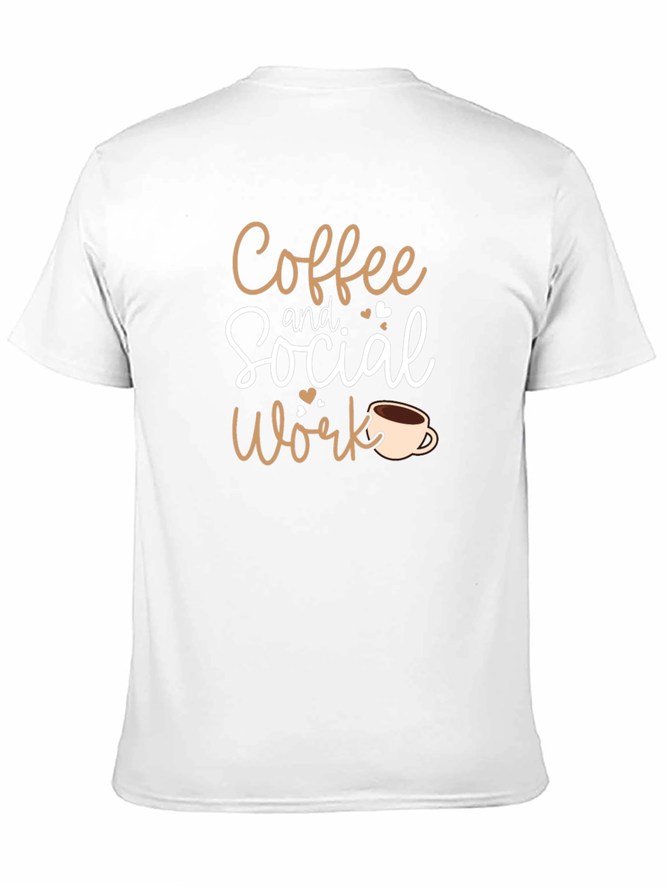 Black Coffee and Social Work Black T-Shirt view 11