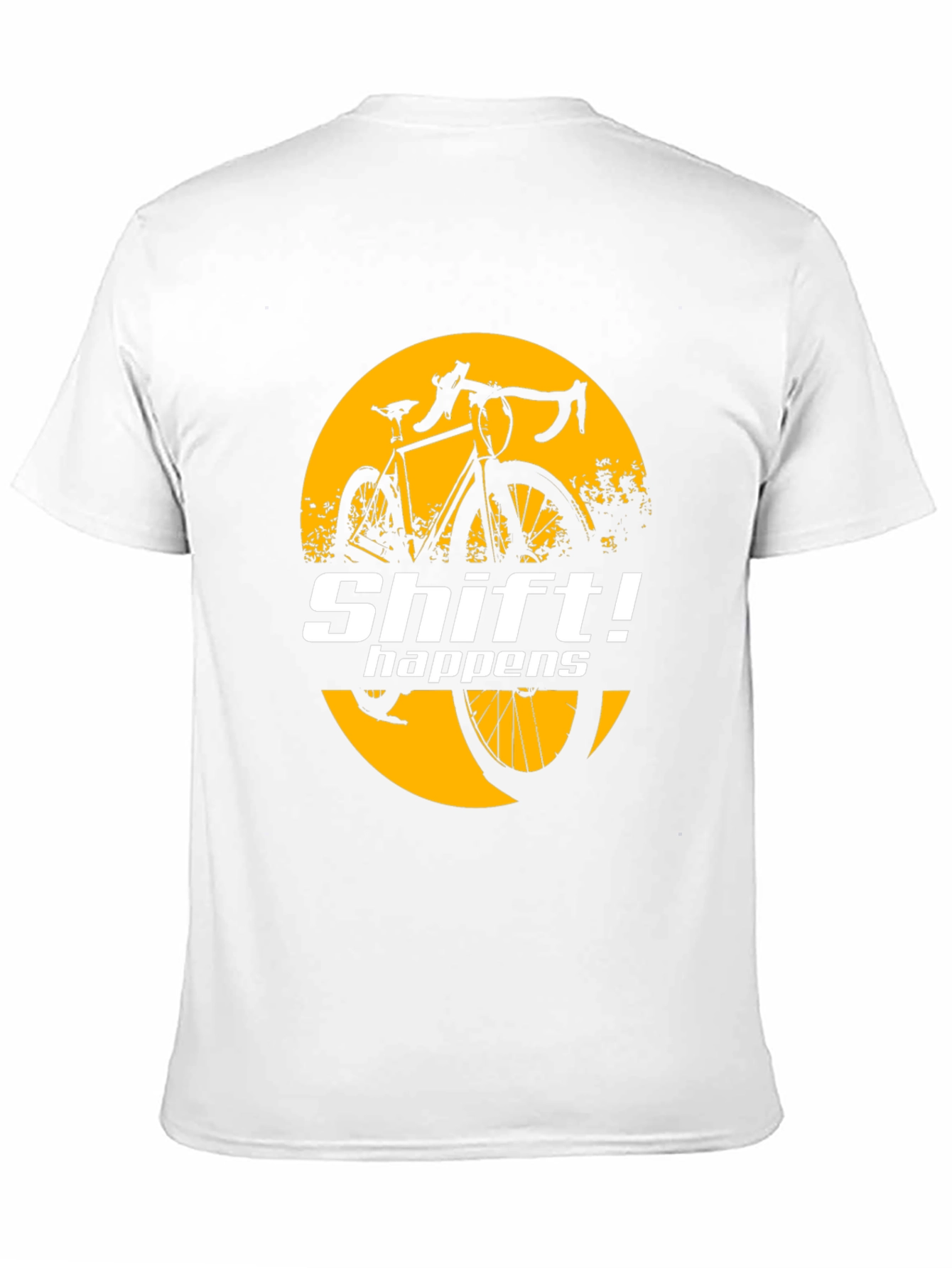 Black Shift Happens Bike Graphic T-Shirt view 11