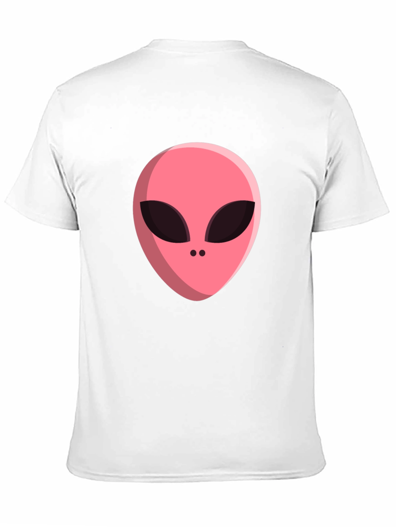 Black Alien Head Graphic Tee - Black Cotton Blend T-Shirt view 11