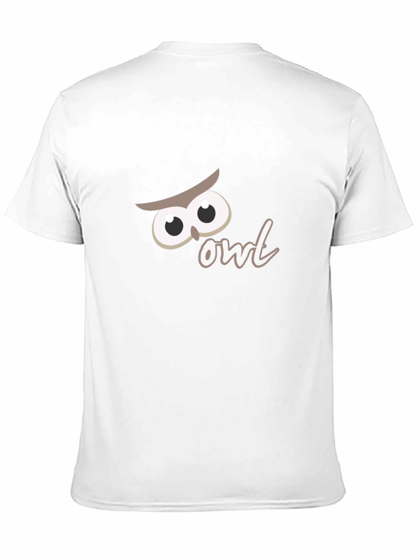 Black Whimsical Owl Graphic Black T-Shirt view 11