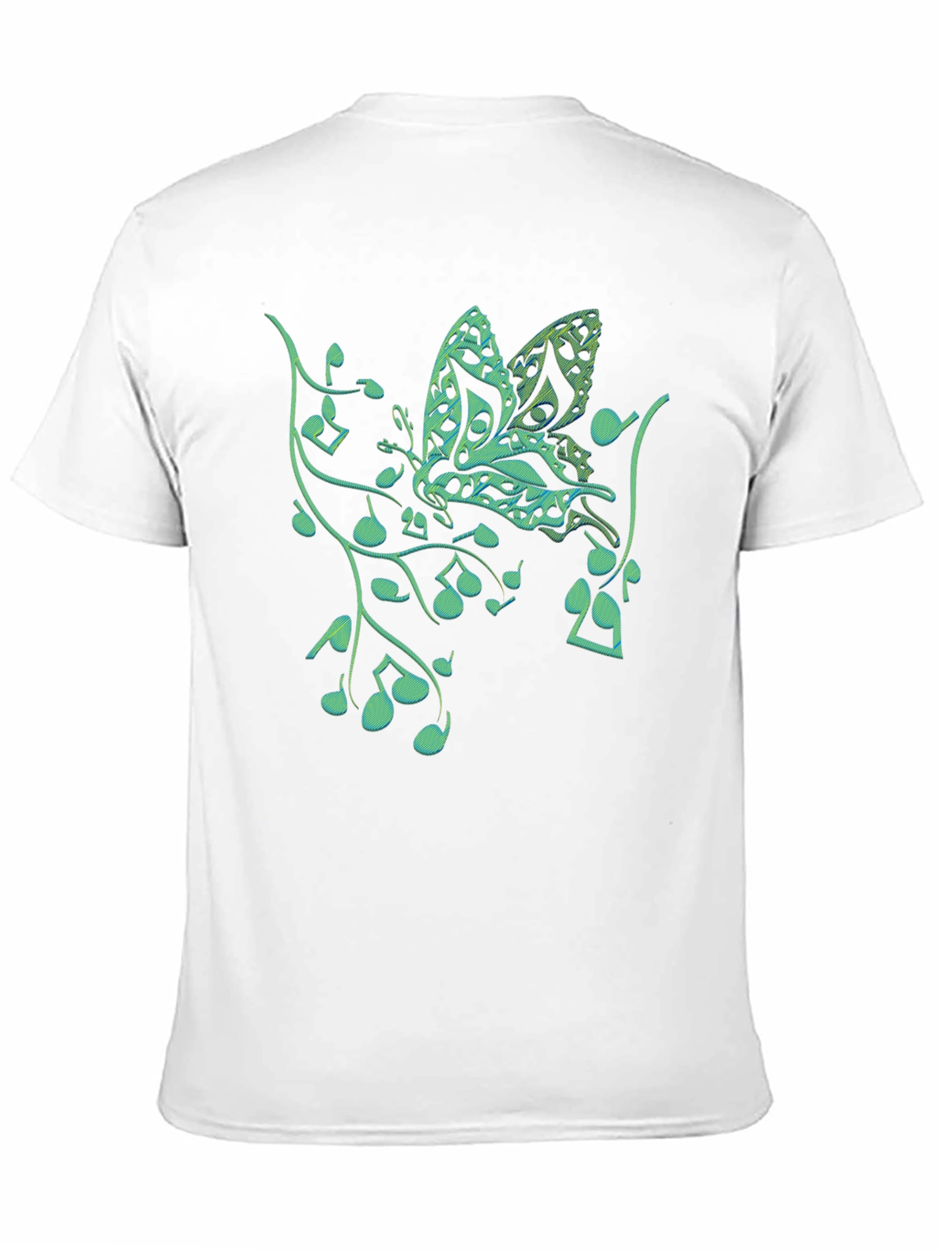 Black Music Butterfly Graphic T-Shirt view 11