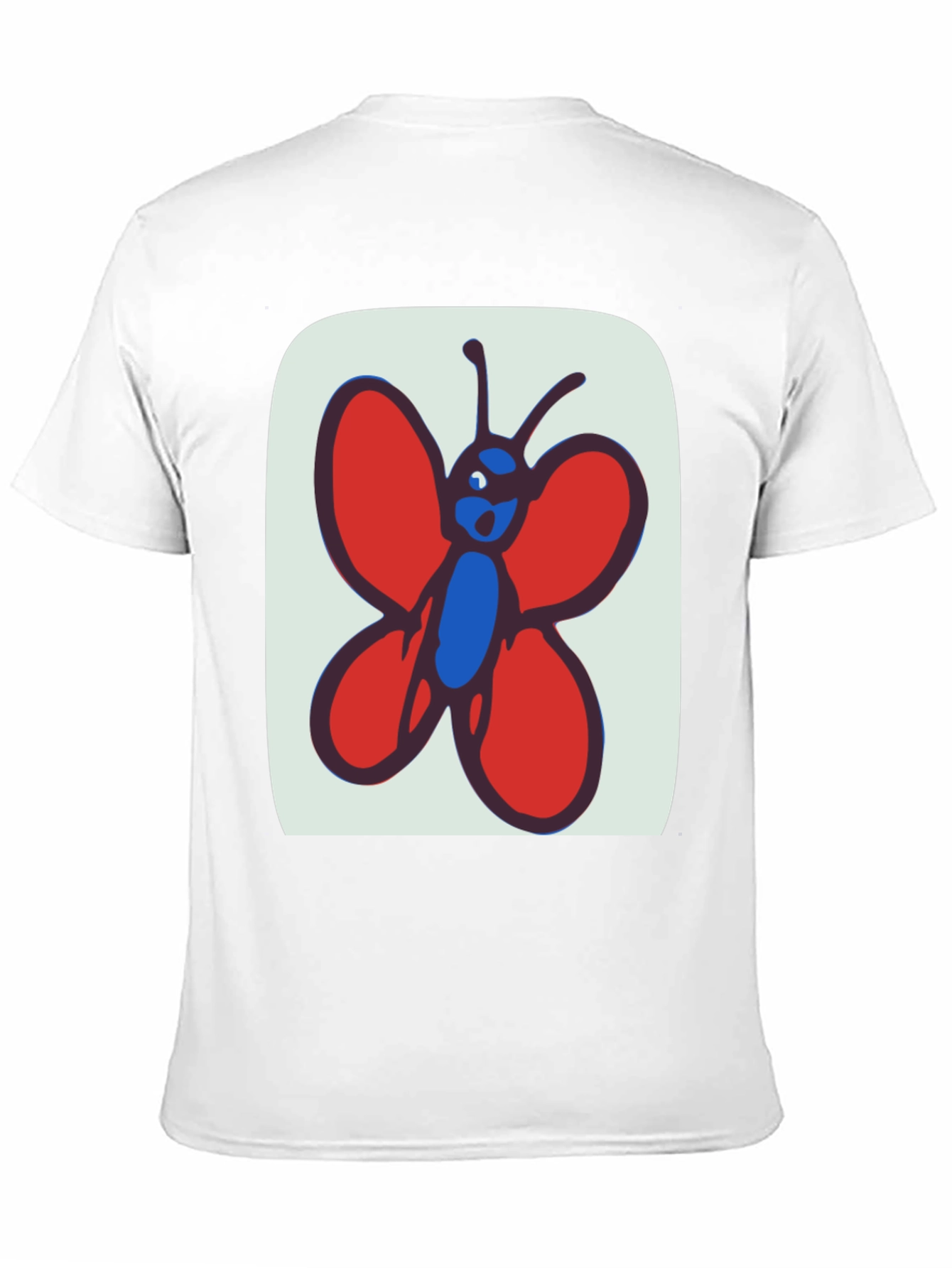 Black Whimsical Butterfly Graphic Tee - Soft Cotton Black T-Shirt view 11