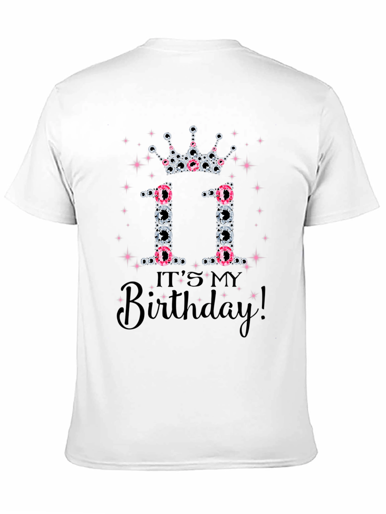 Black It's My 11th Birthday T-Shirt view 11