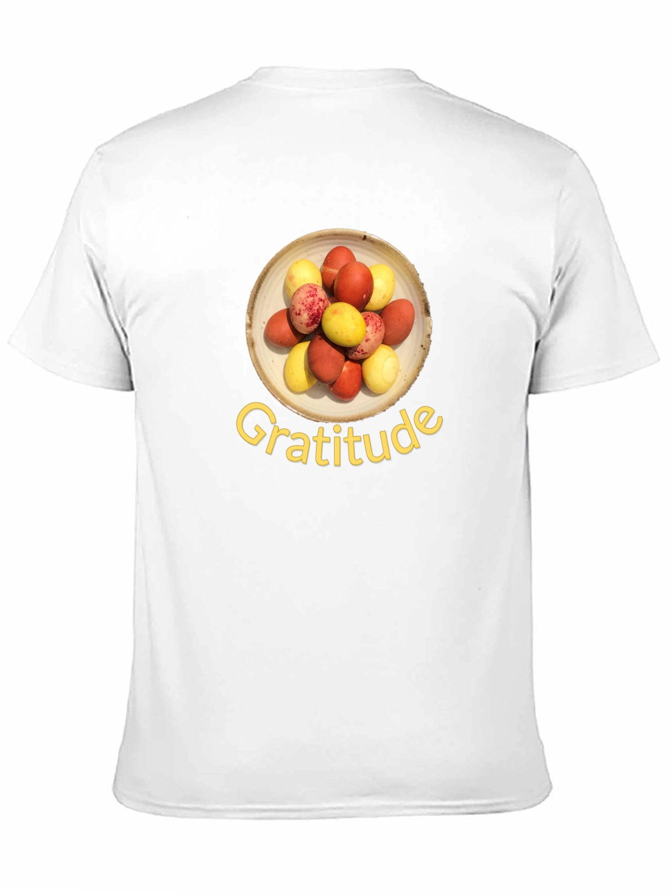 Black Gratitude T-Shirt: Colorful Egg Design, Soft Cotton Blend view 11