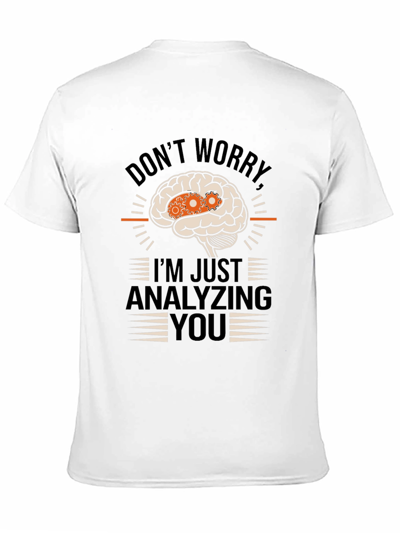Black Analyzing You Brain Gear T-Shirt view 11
