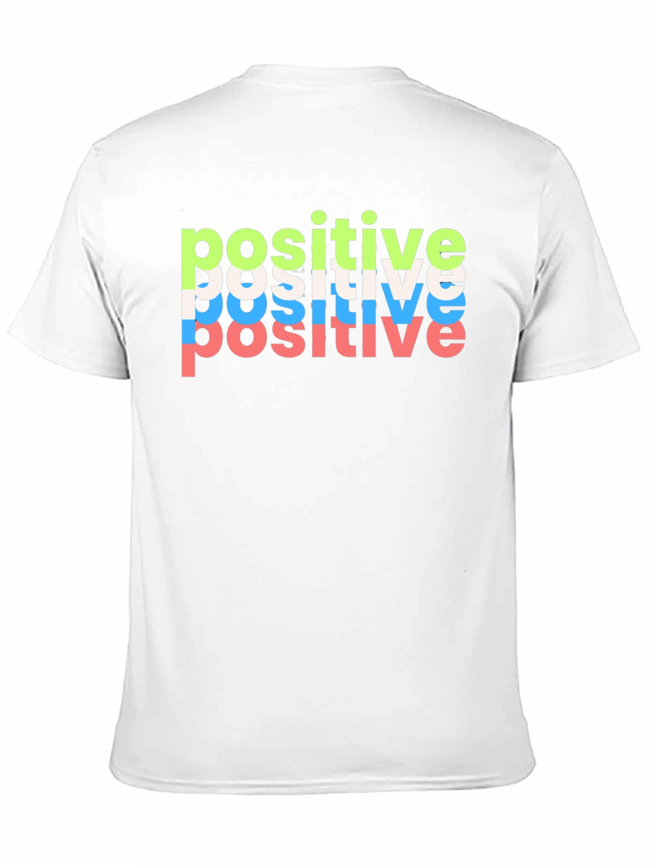 Black Positive Vibes Black T-Shirt view 11