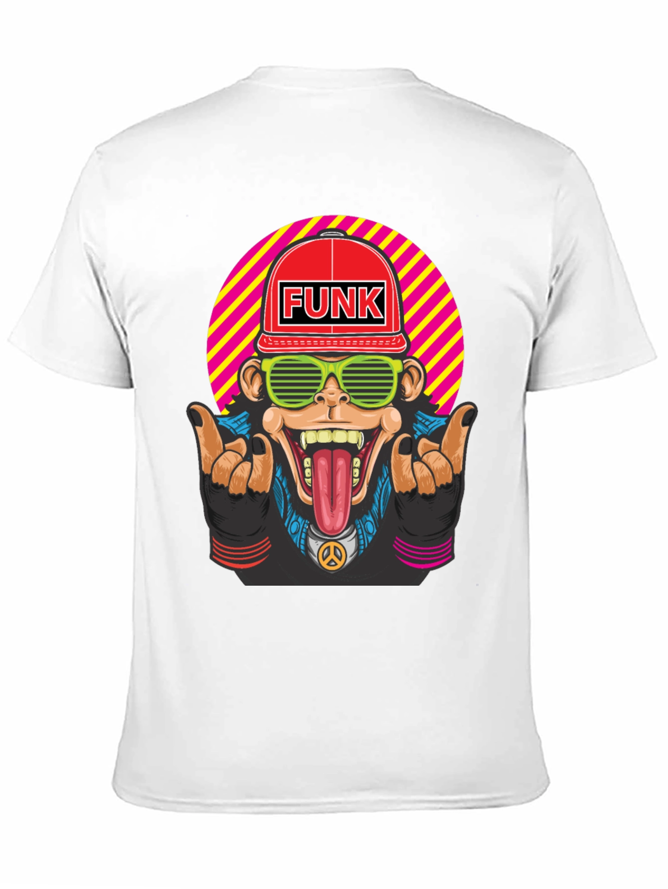 Black Funky Monkey Graphic T-Shirt - Retro Style view 11