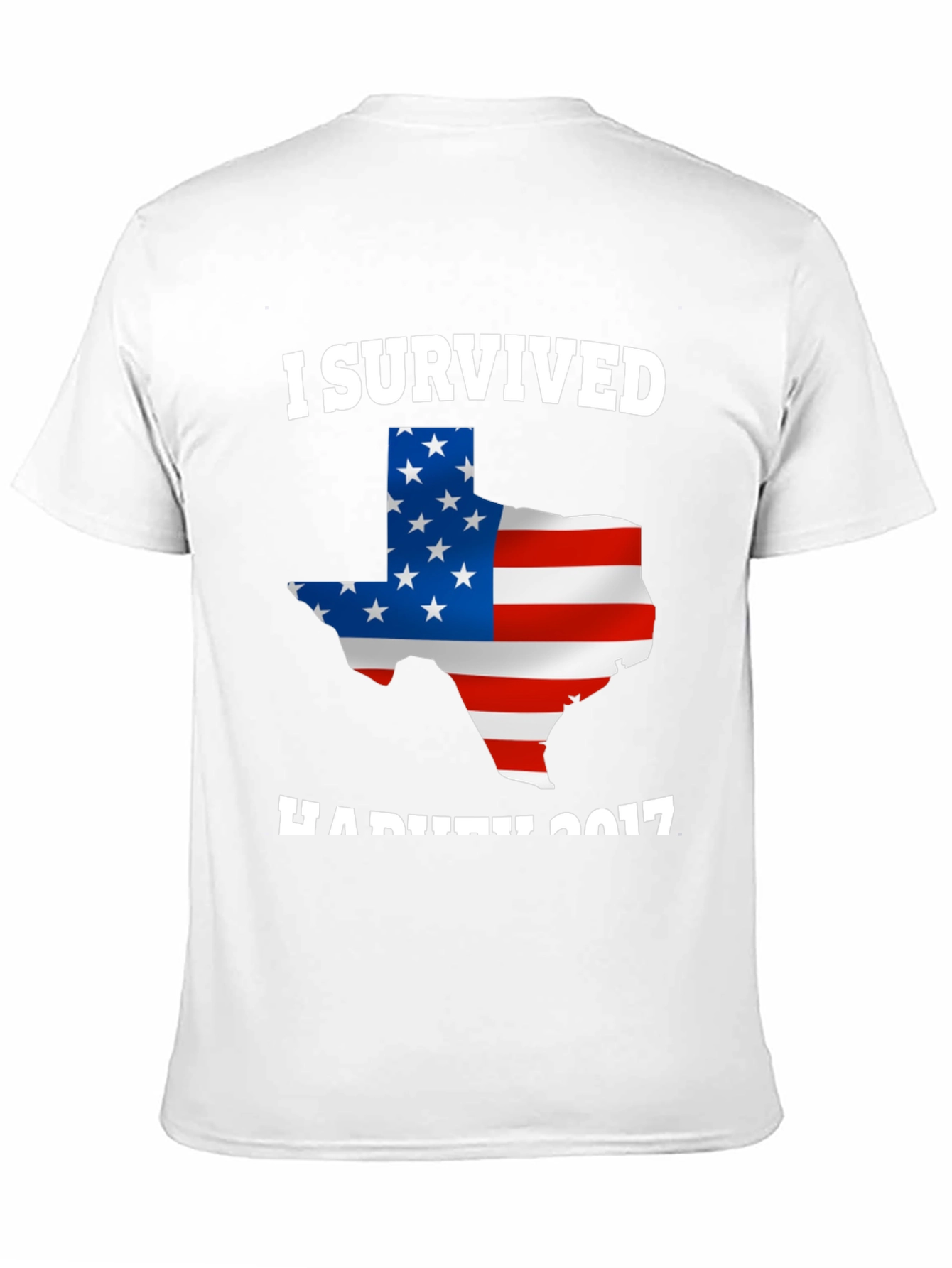 I Survived Hurricane Harvey 2017 Texas USA Flag T-Shirt - 11