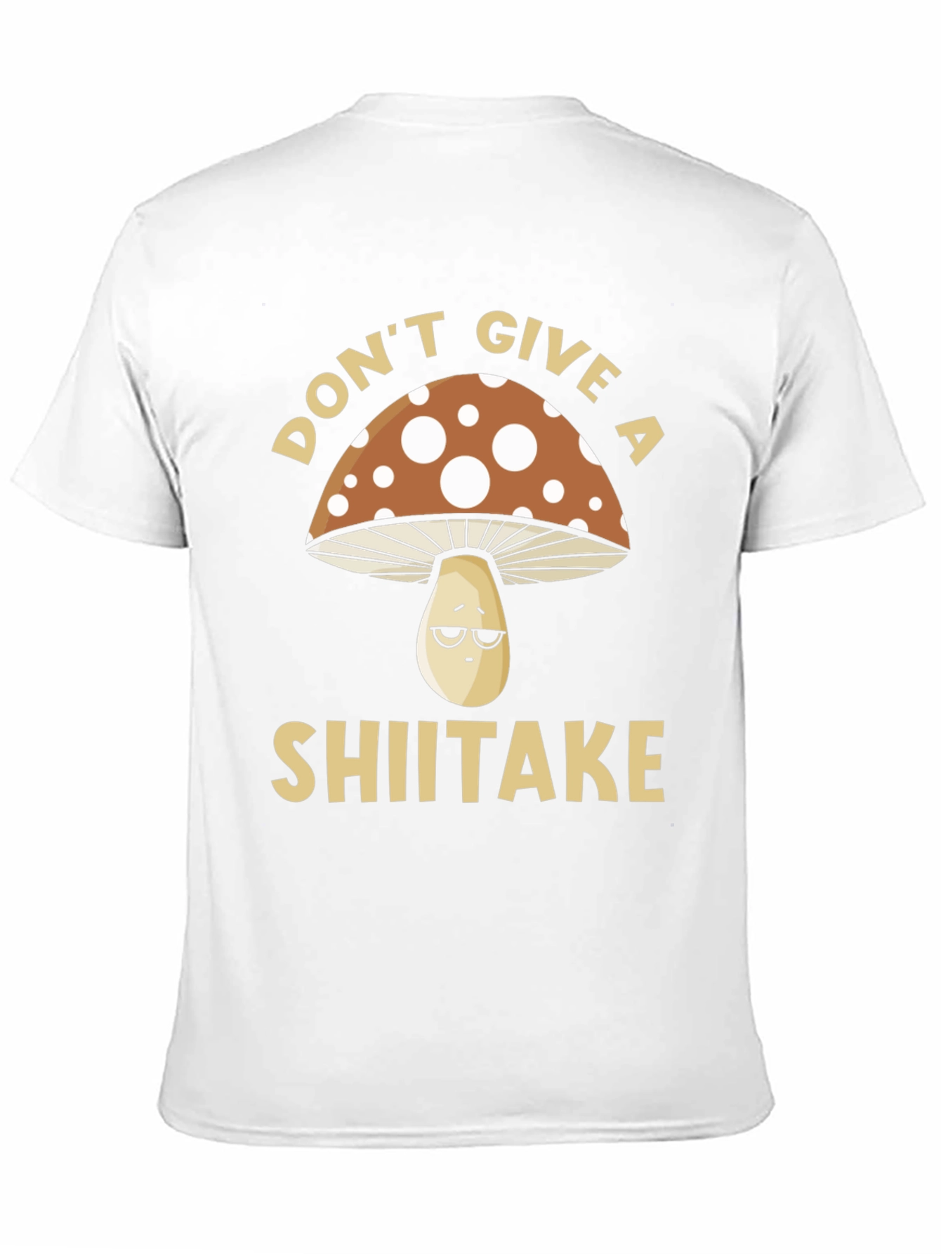 Black Don't Give a Shiitake T-Shirt - Funny Mushroom Tee view 11