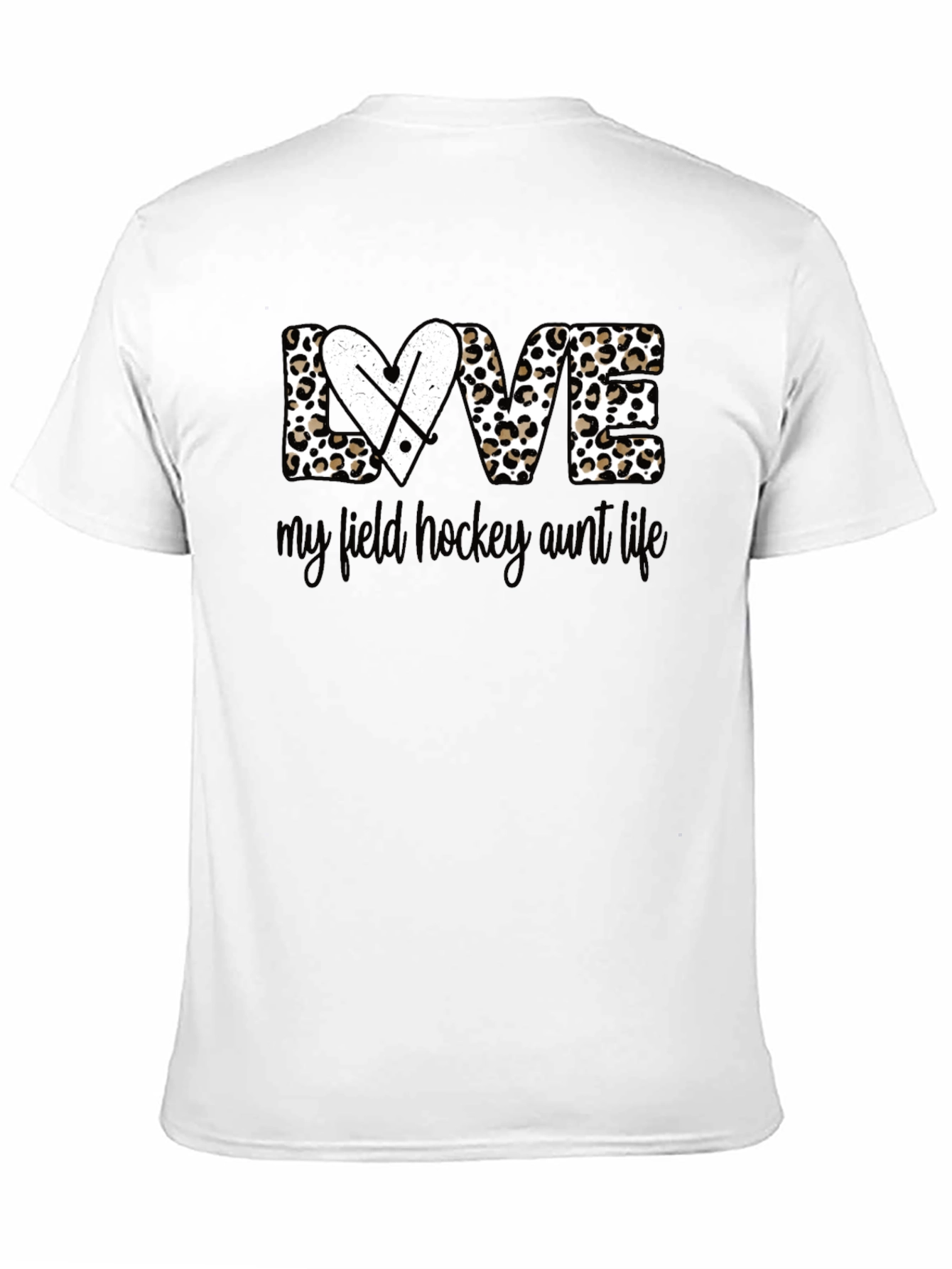 Black Field Hockey Aunt Life Tee view 11