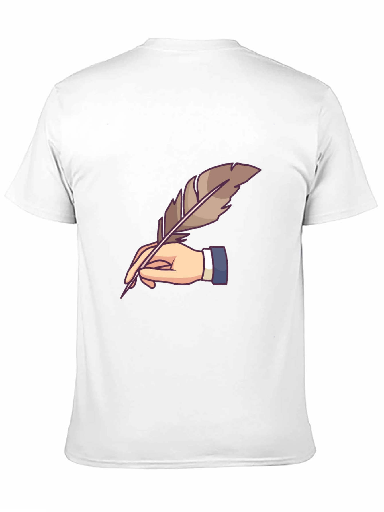 Black Quill Pen Writer Graphic Tee view 11