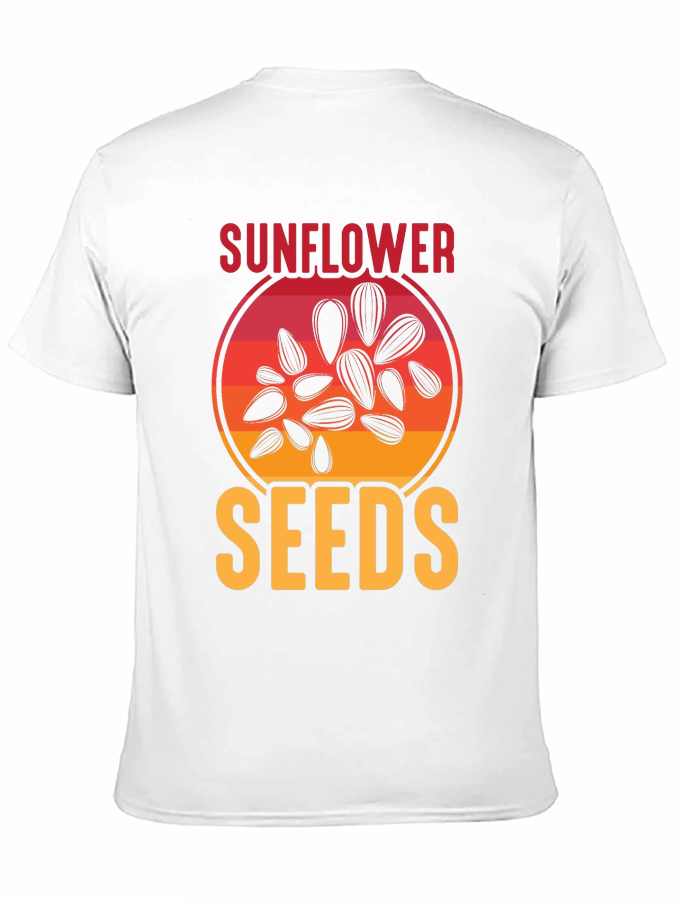 Black Sunflower Seeds Graphic Tee - Unisex Black T-Shirt view 11