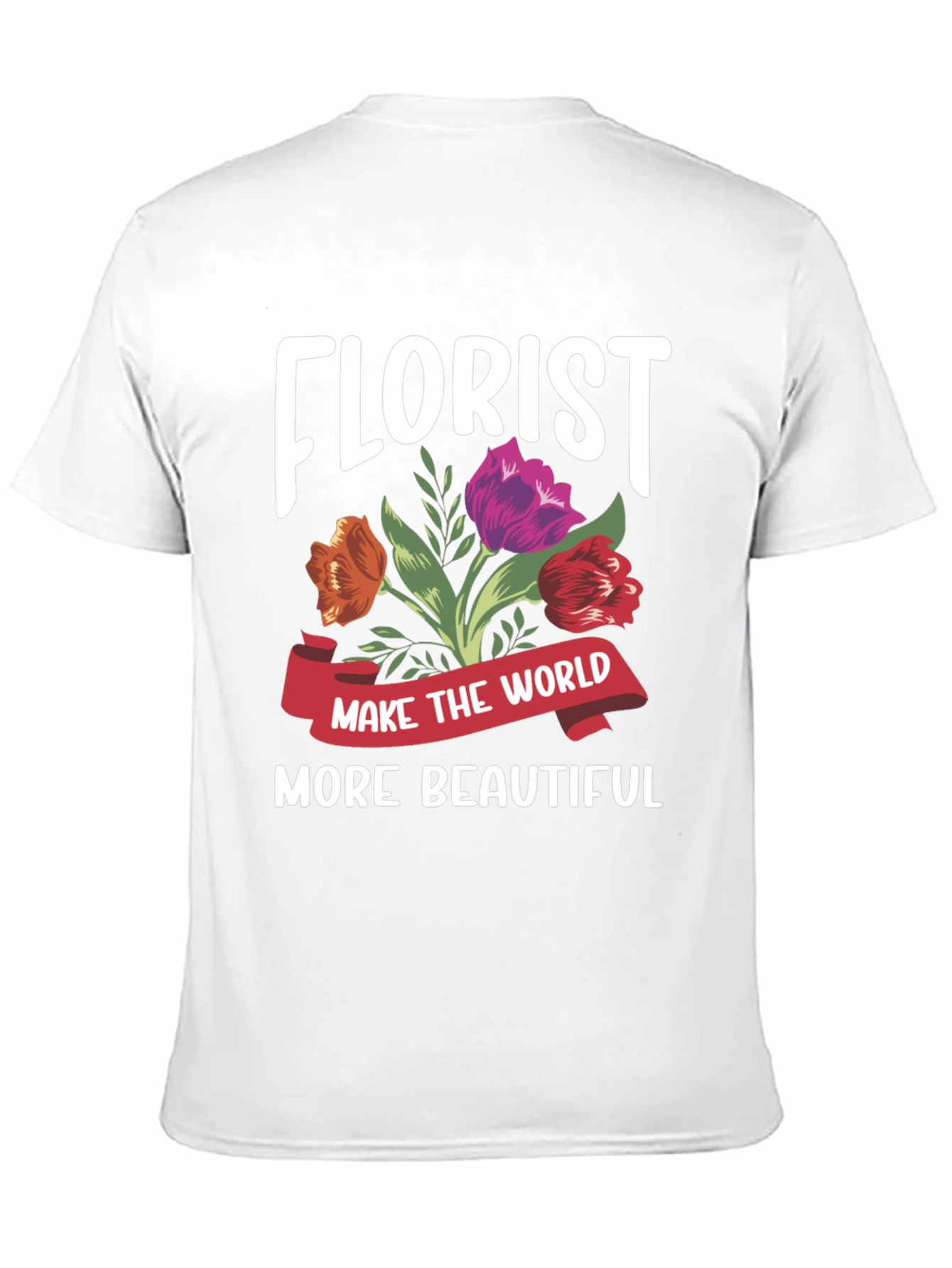 Black Florist T-Shirt - Make the World More Beautiful view 11