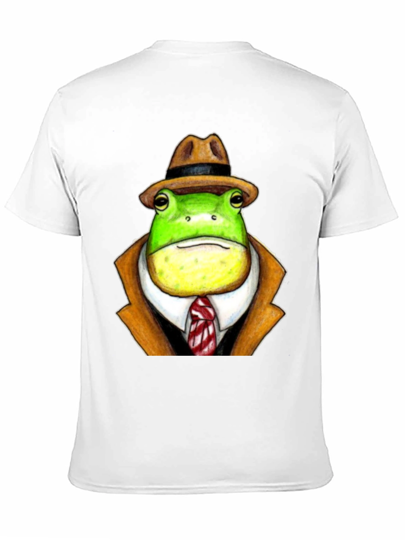 Black Frog Detective T-Shirt - Funny Cartoon Animal Tee view 11