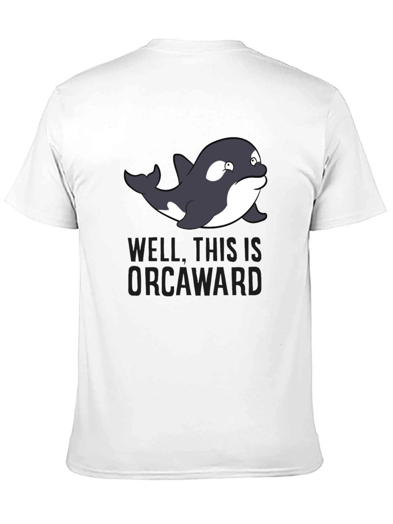 Black Orcaward Funny Graphic Men's T-Shirt view 11