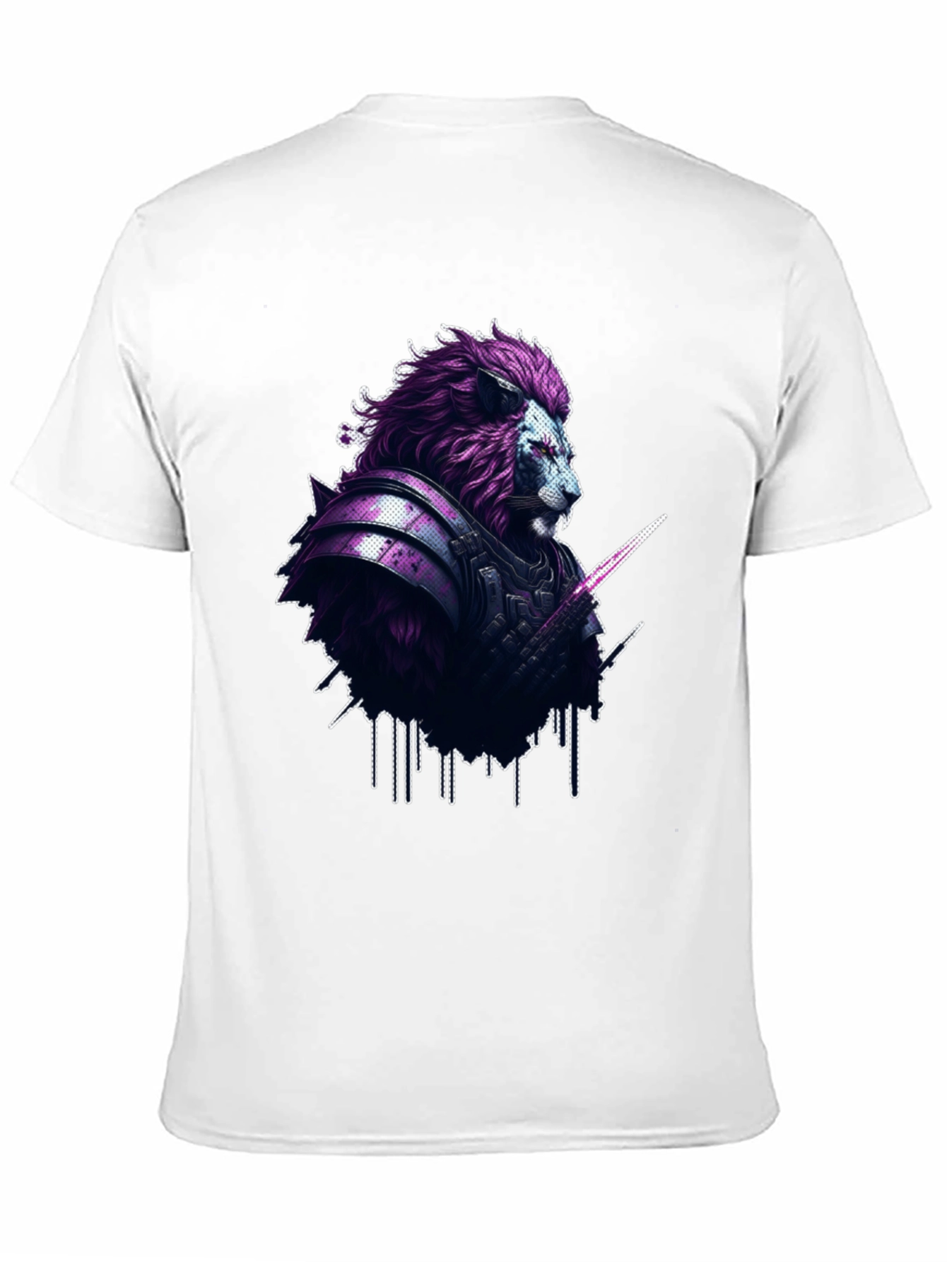 Black Lion Warrior Graphic Tee - Stylish Men's T-Shirt view 11