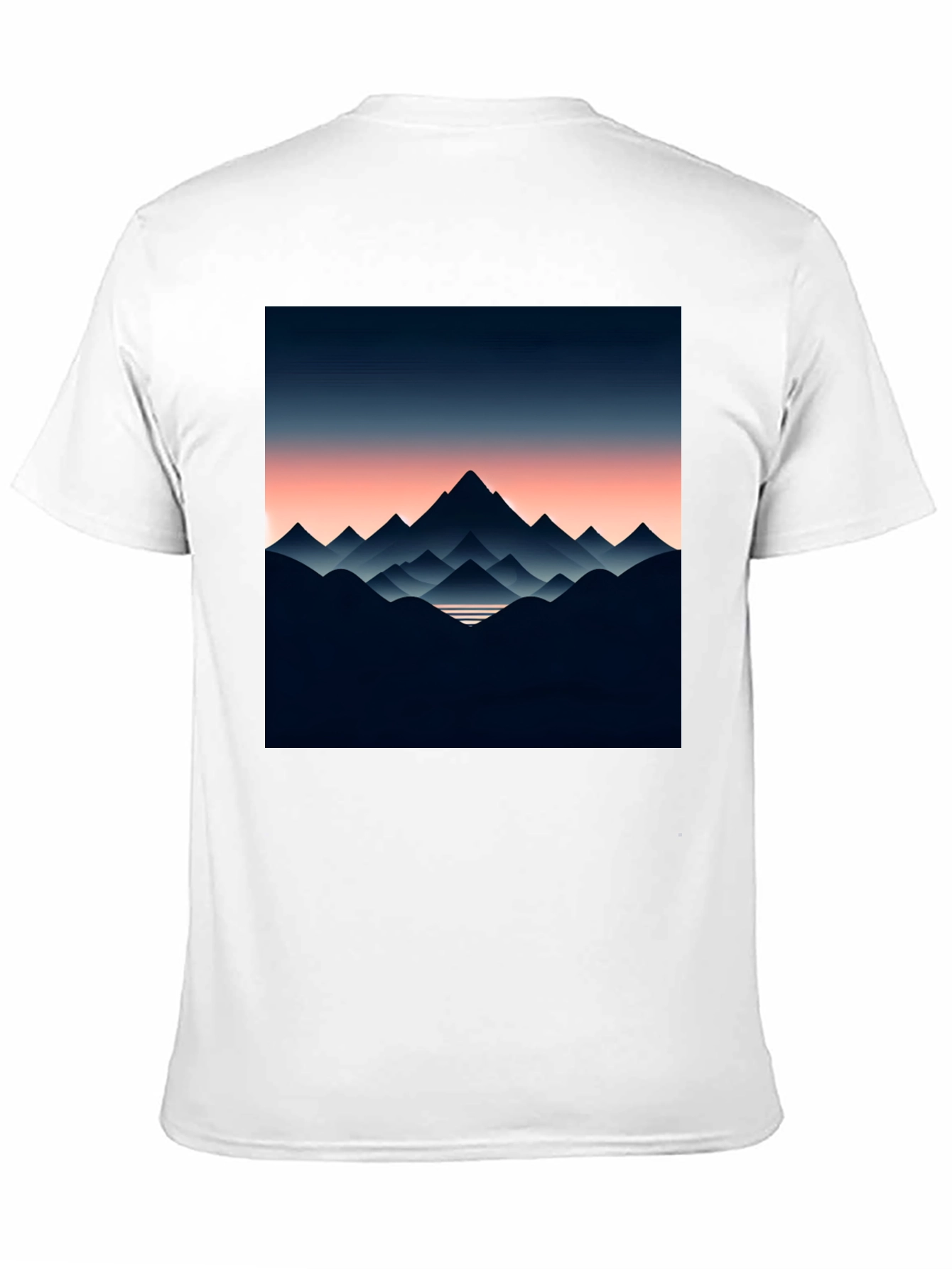 Black Mountain Range Graphic Tee - Stylish Men's Black T-Shirt view 11