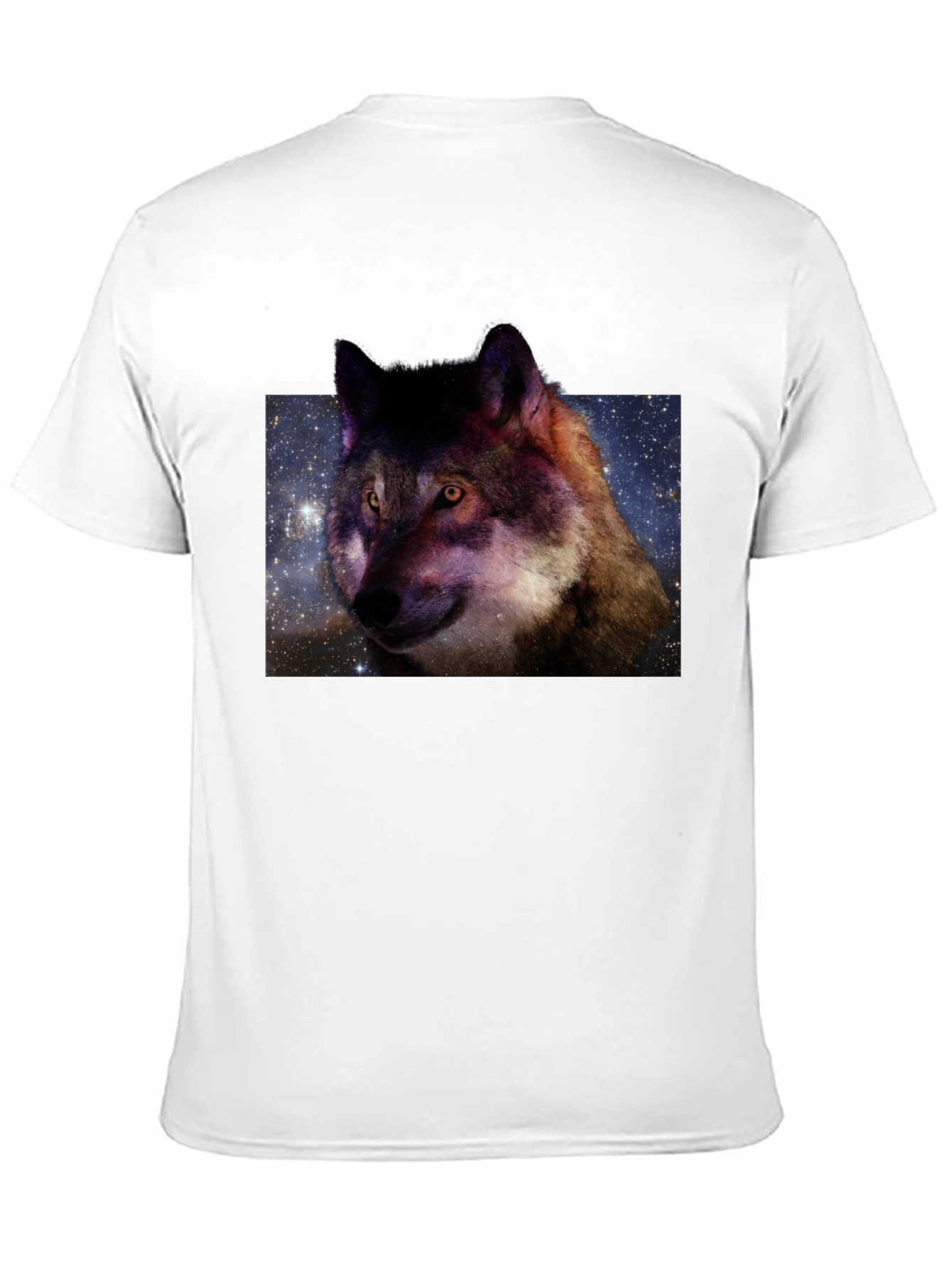 Black Galaxy Wolf Graphic Tee view 11