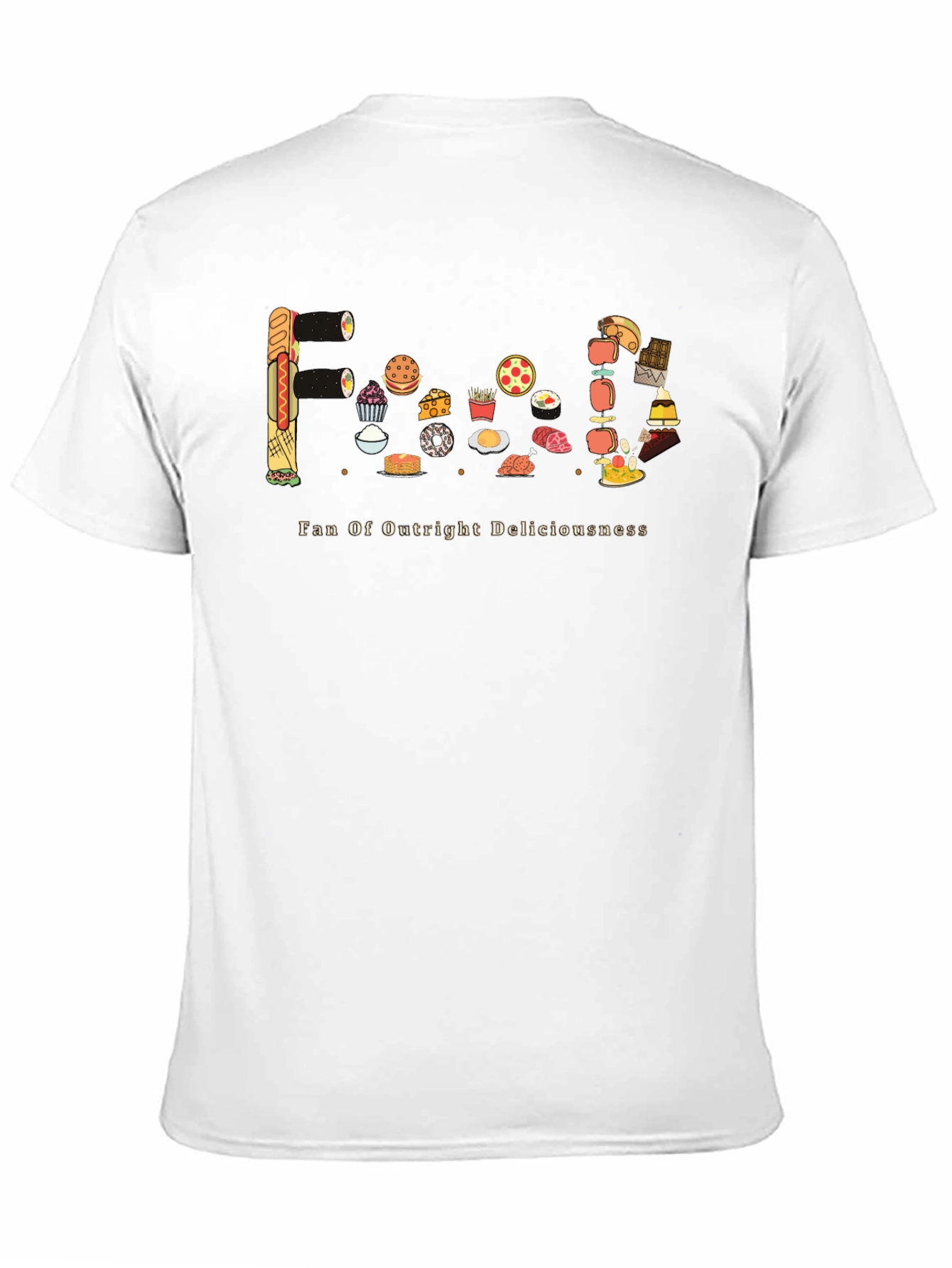 Black Foodie Graphic Tee - Fan of Outright Deliciousness view 11