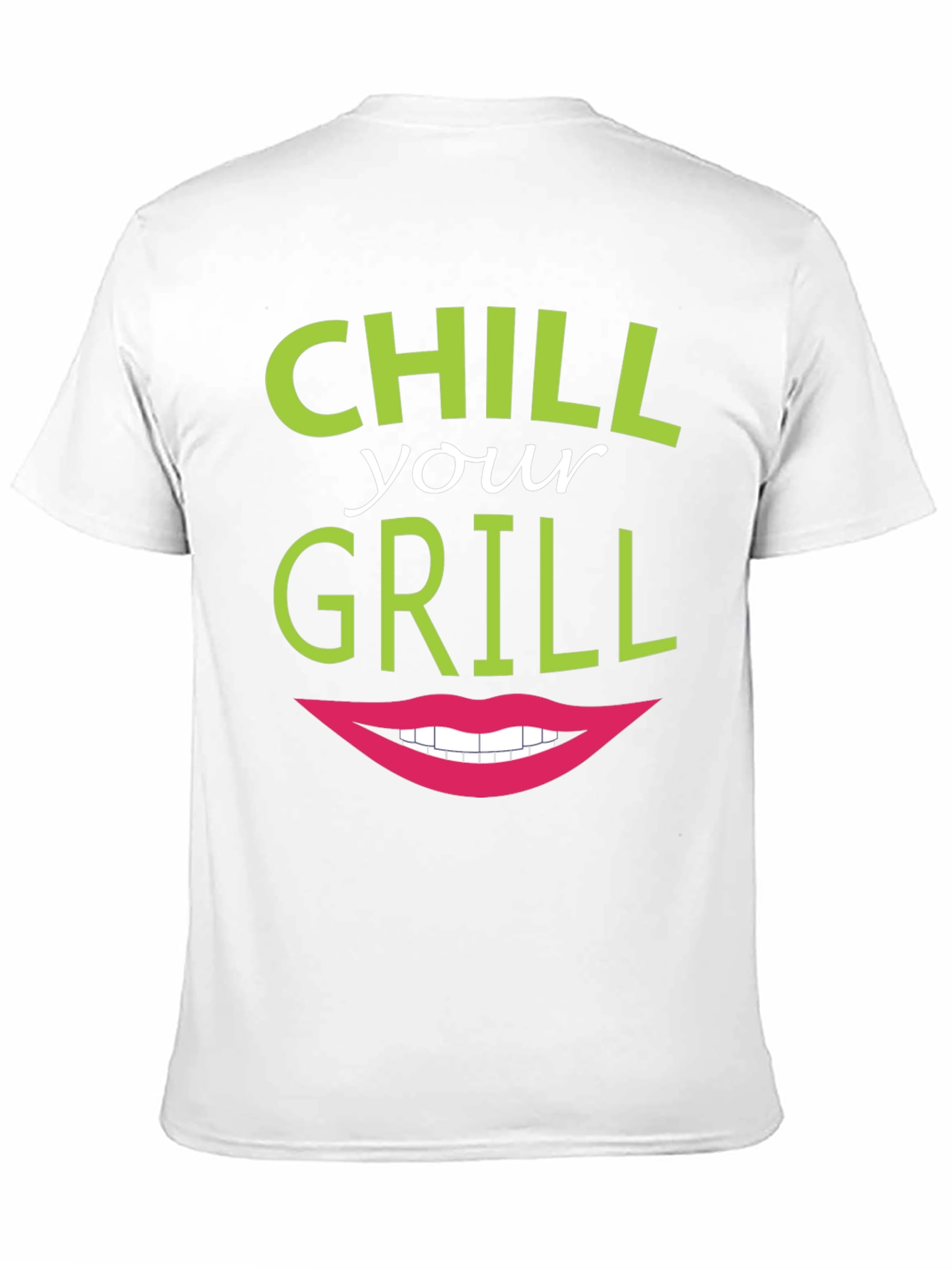Black Chill Your Grill Funny Graphic T-Shirt view 11