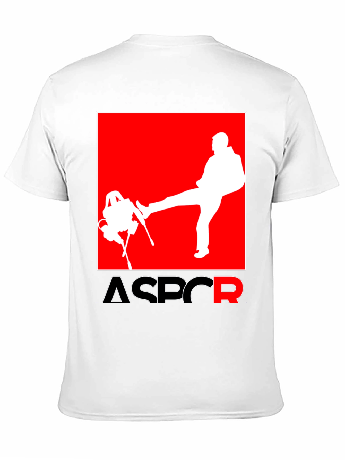 Black ASPCR Graphic Tee - Novelty Humor T-Shirt view 11