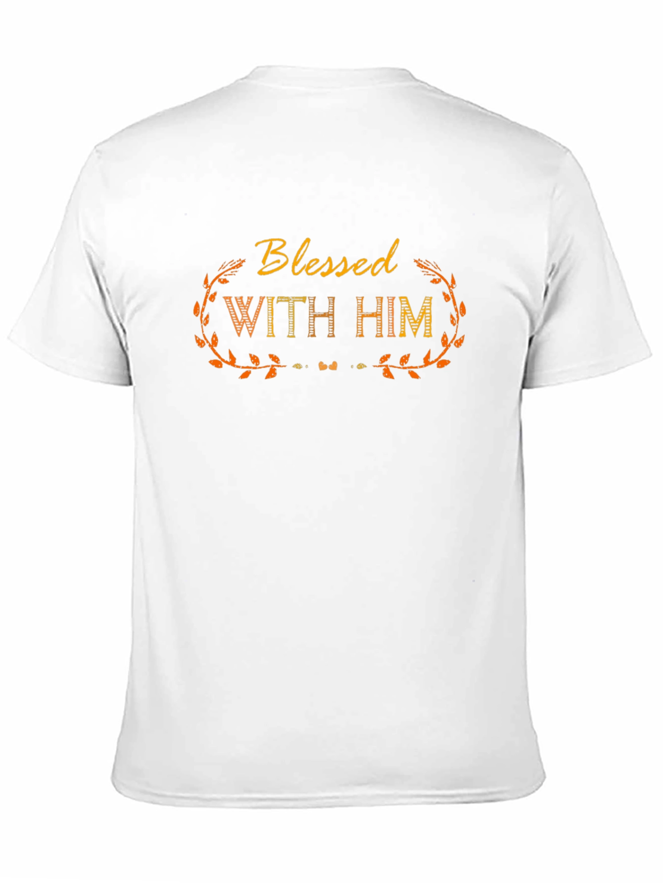 Black Blessed With Him Graphic Tee - Religious Apparel view 11
