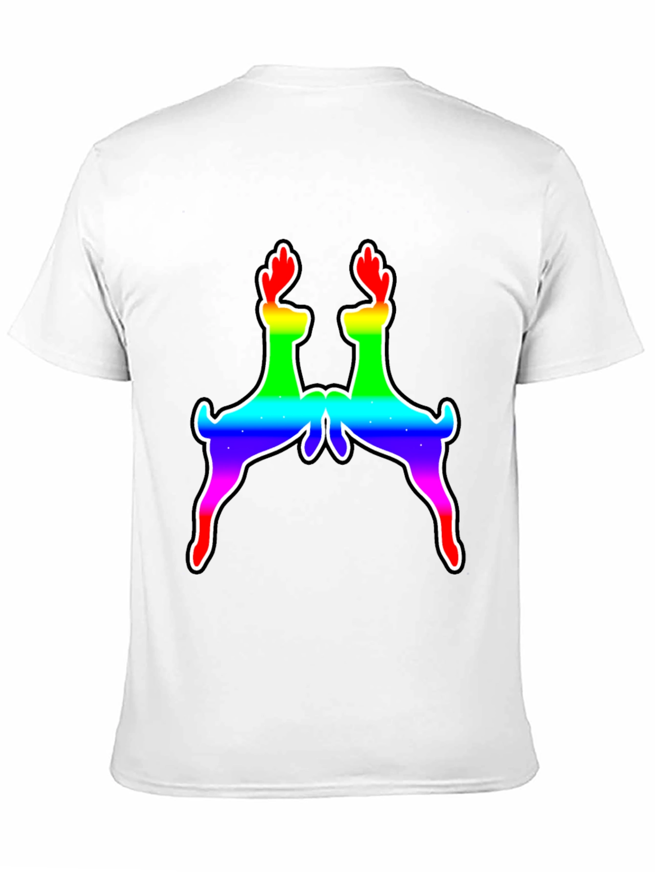 Black Rainbow Deer Graphic Tee - Pride Edition view 11