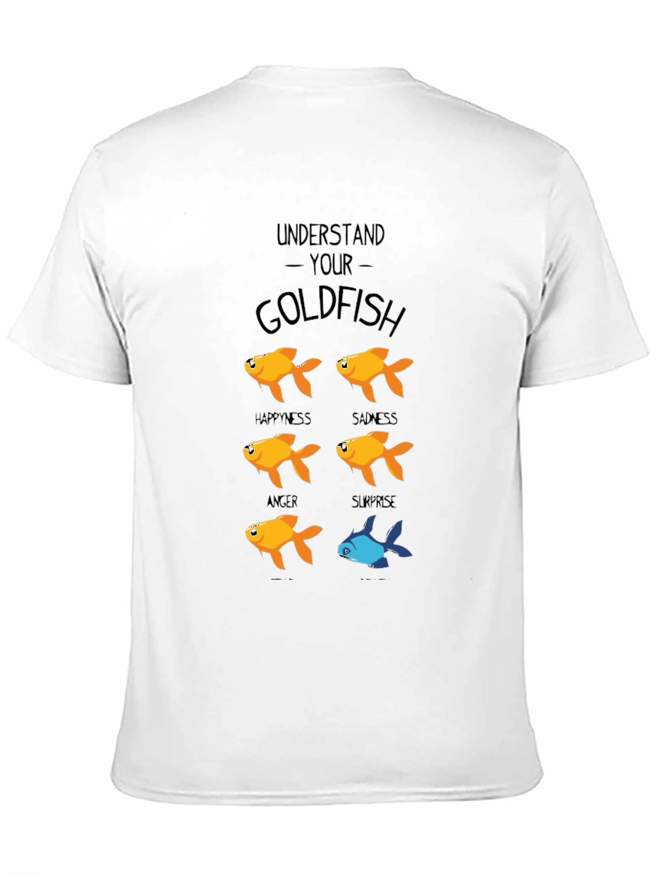 Black Funny Understand Your Goldfish Graphic T-Shirt view 11