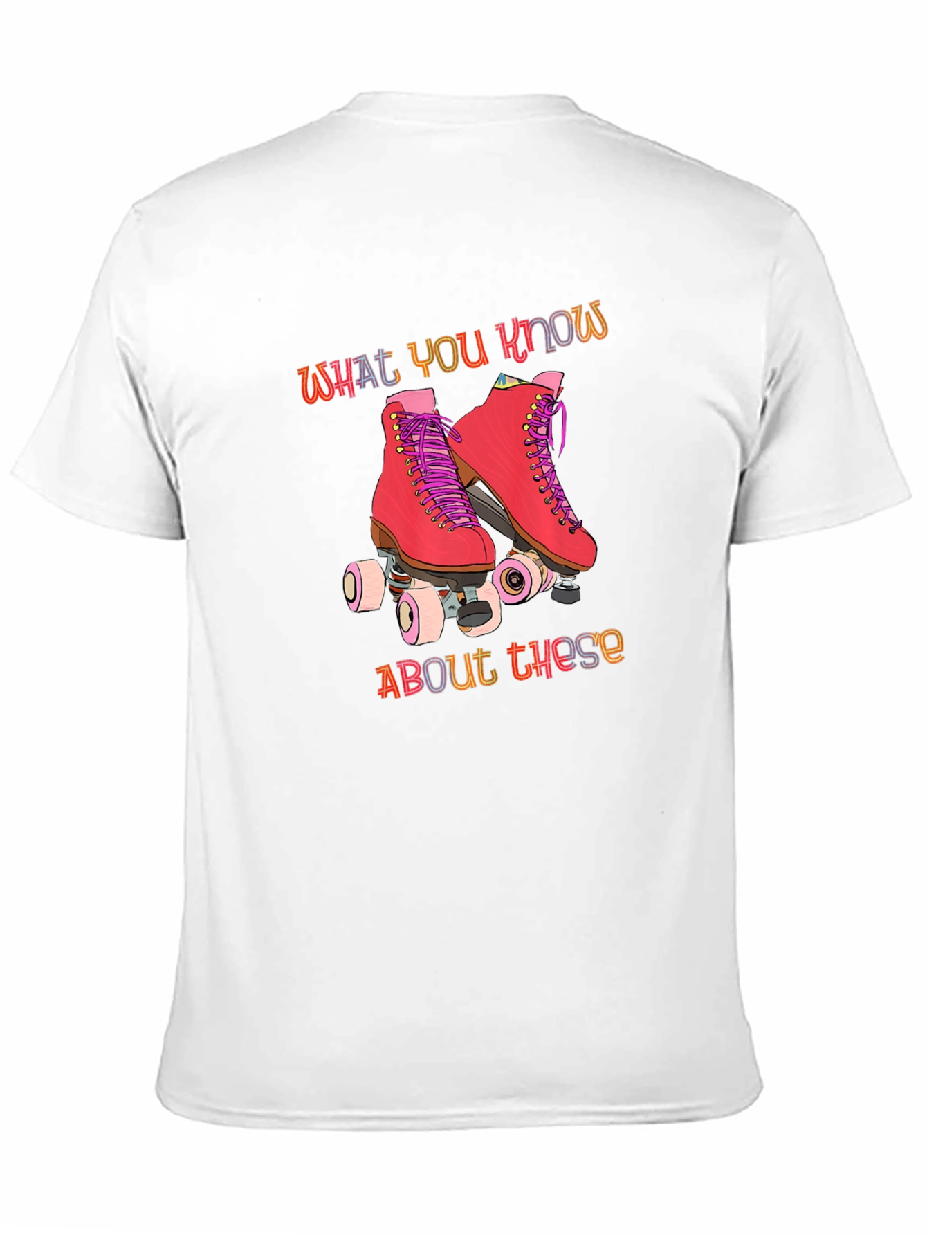 Black Retro Roller Skate Graphic T-Shirt view 11