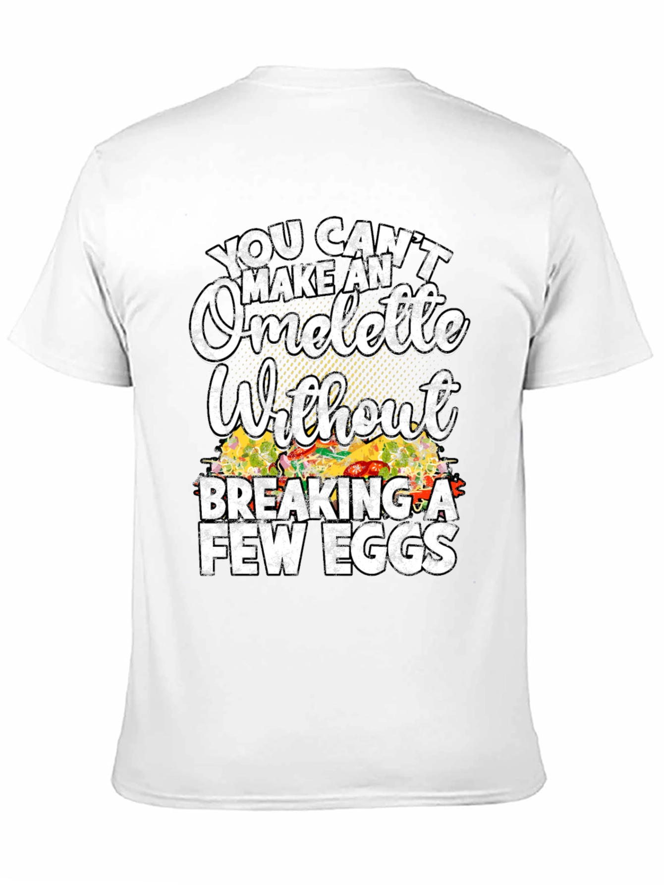 Black Funny Omelette Graphic T-Shirt - Chef Gift view 11