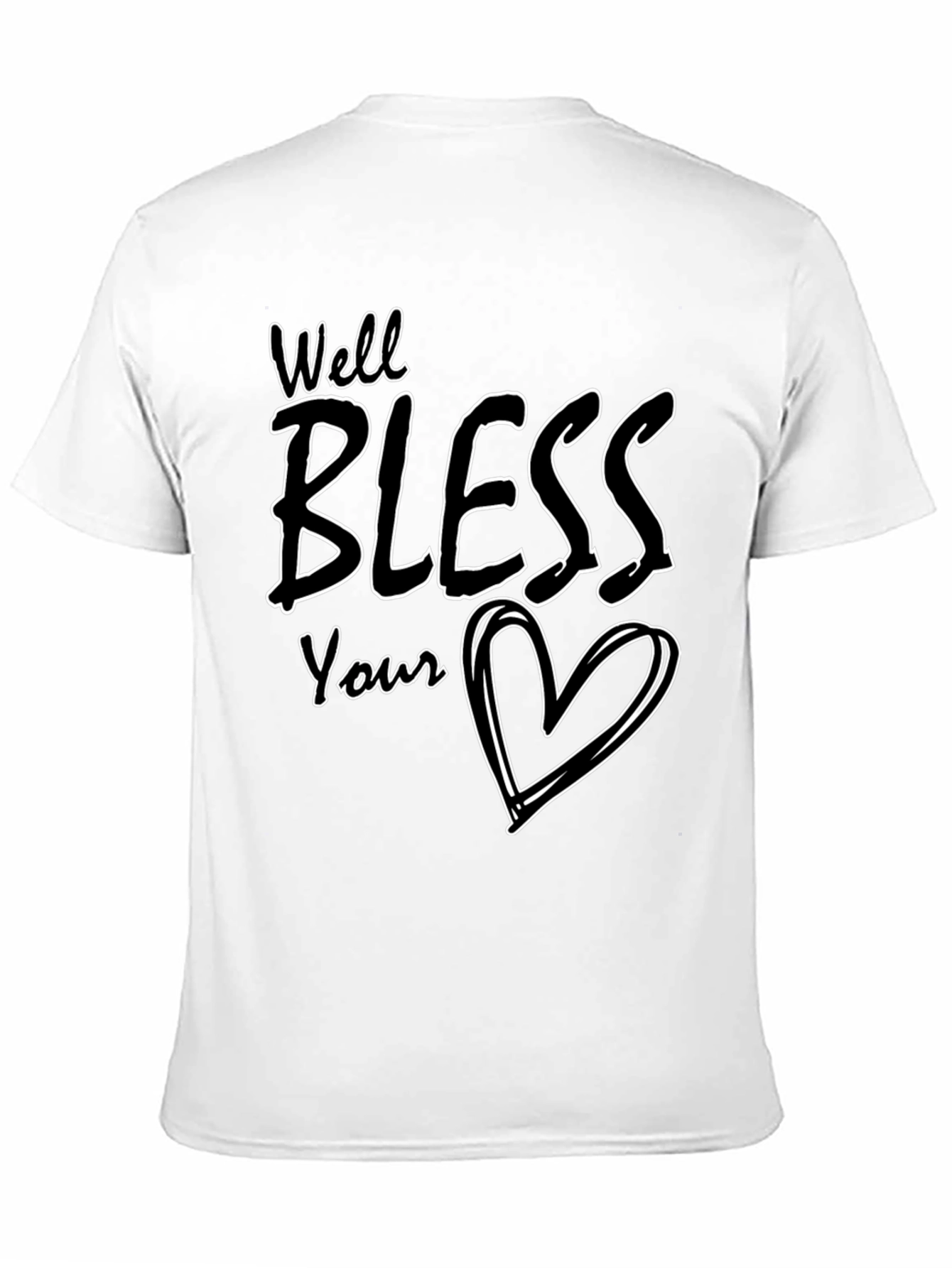Black Well Bless Your Heart Graphic Tee - Black view 11