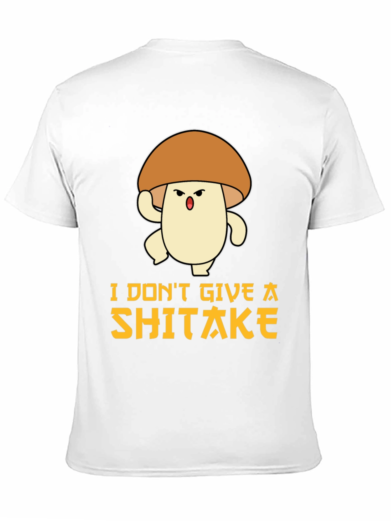 Black Funny Mushroom T-Shirt: I Don't Give A Shiitake view 11