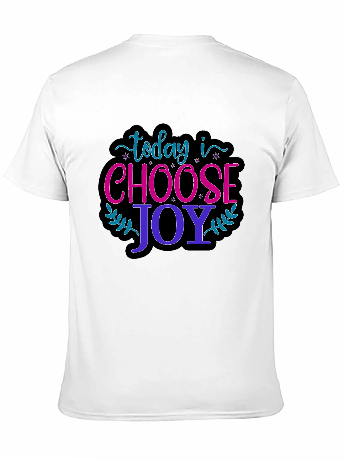 Black Choose Joy Graphic T-Shirt - Positive Vibes Only! view 11