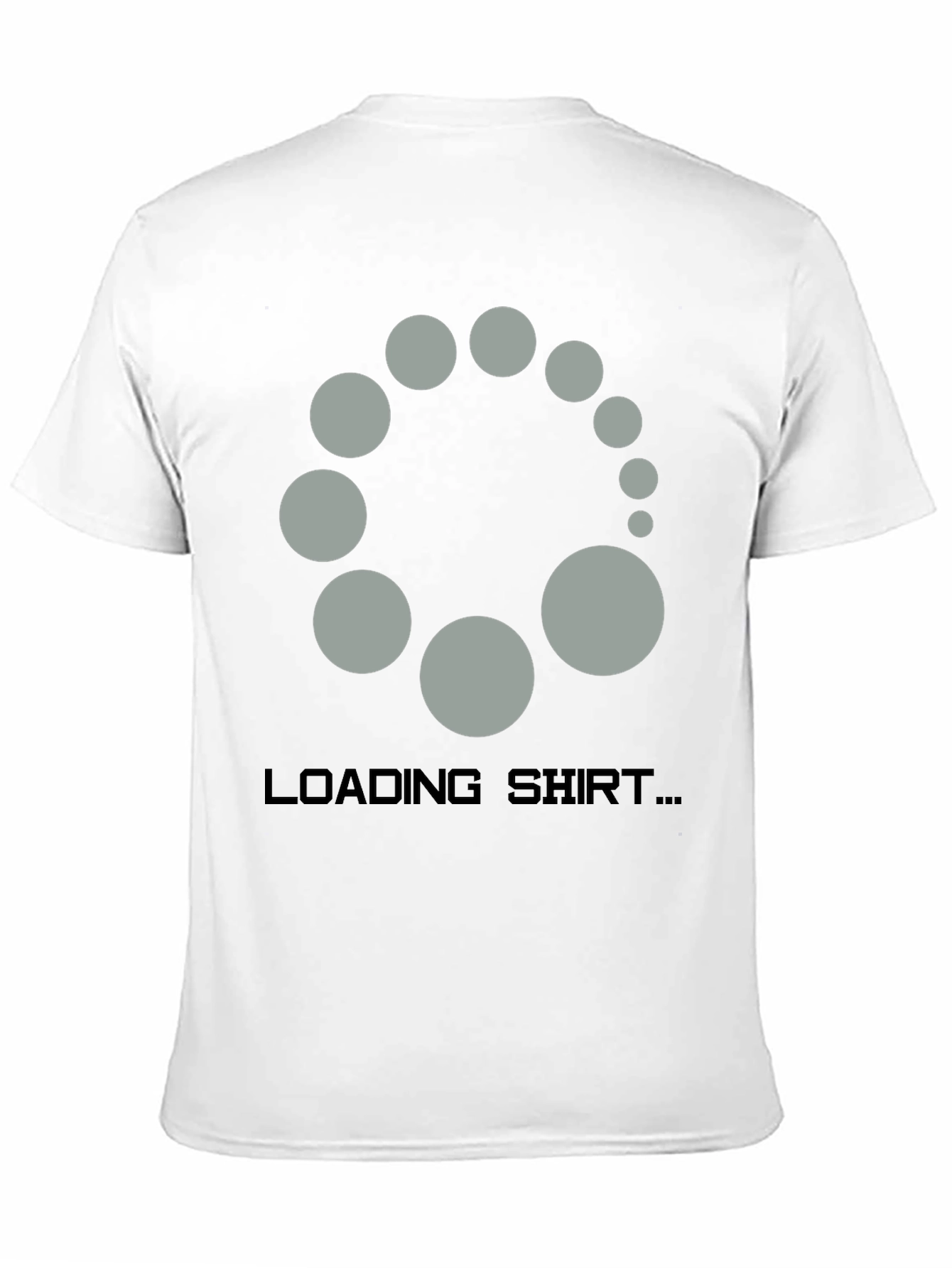 Black Loading Shirt Novelty Graphic Tee view 11