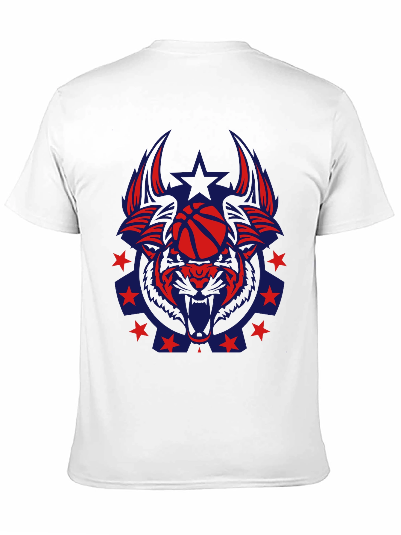 Black Wolf Basketball Graphic Tee - Unique Design view 11