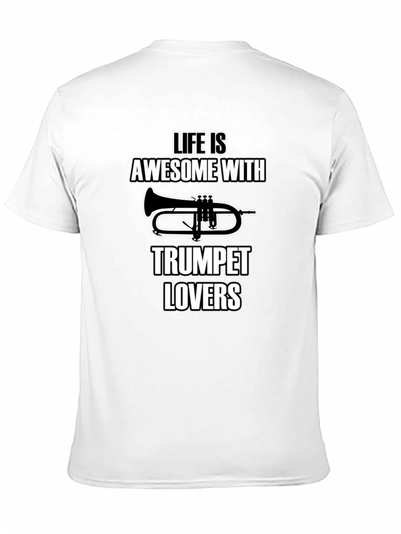 Black Awesome Trumpet Lovers Graphic Tee view 11