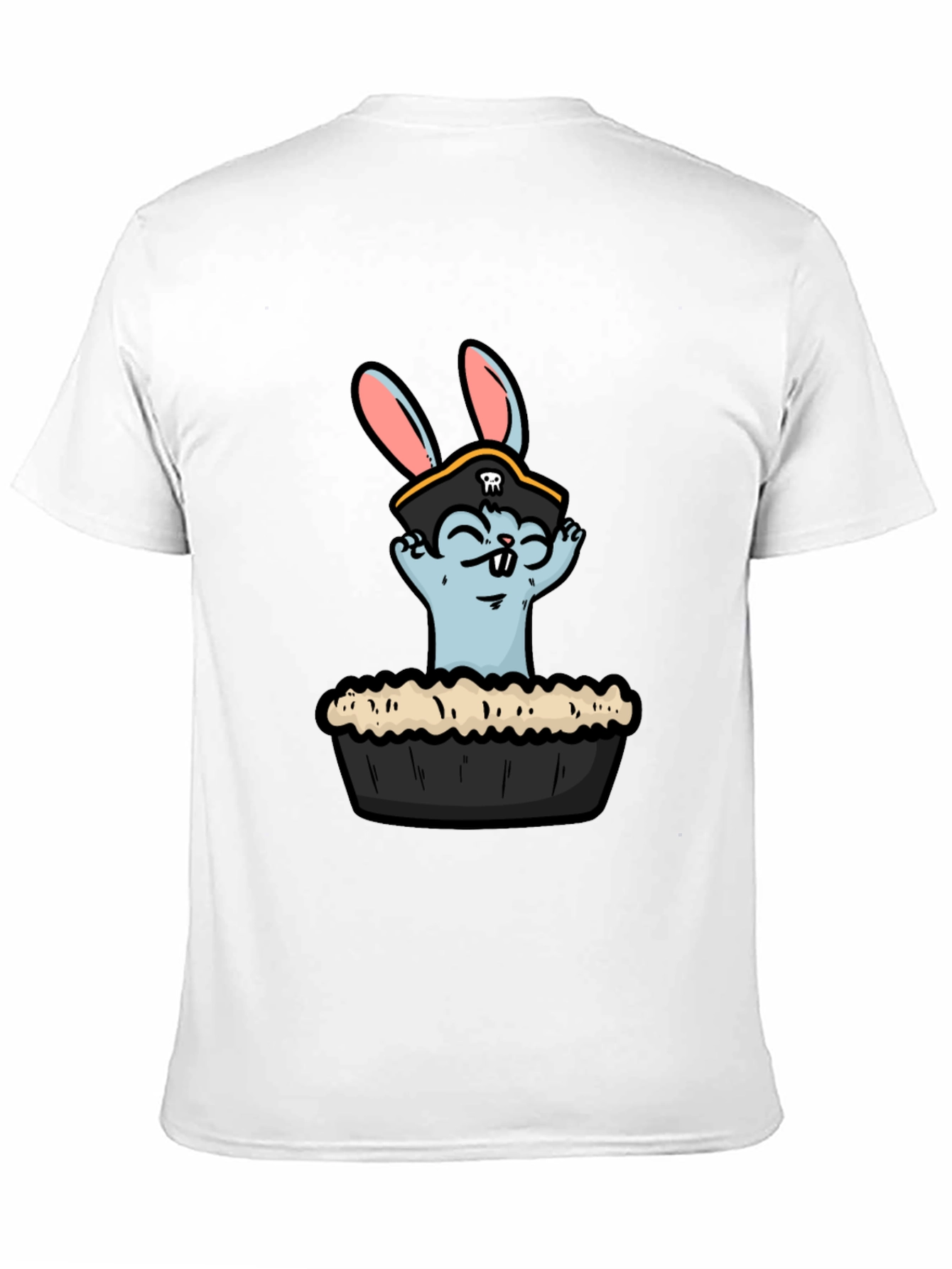 Black Pirate Pie Bunny T-Shirt view 11