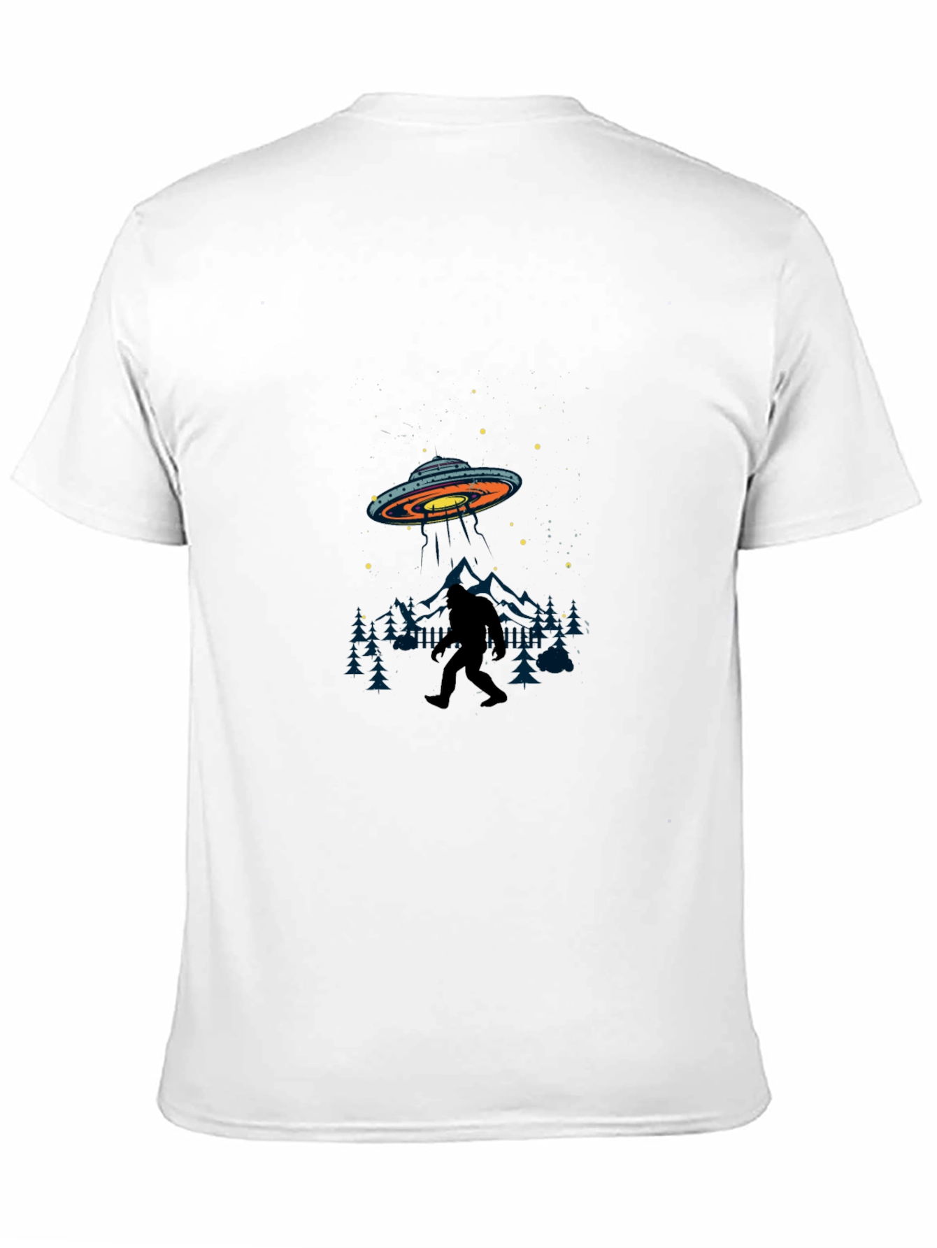 Black Bigfoot UFO T-Shirt - Black view 11